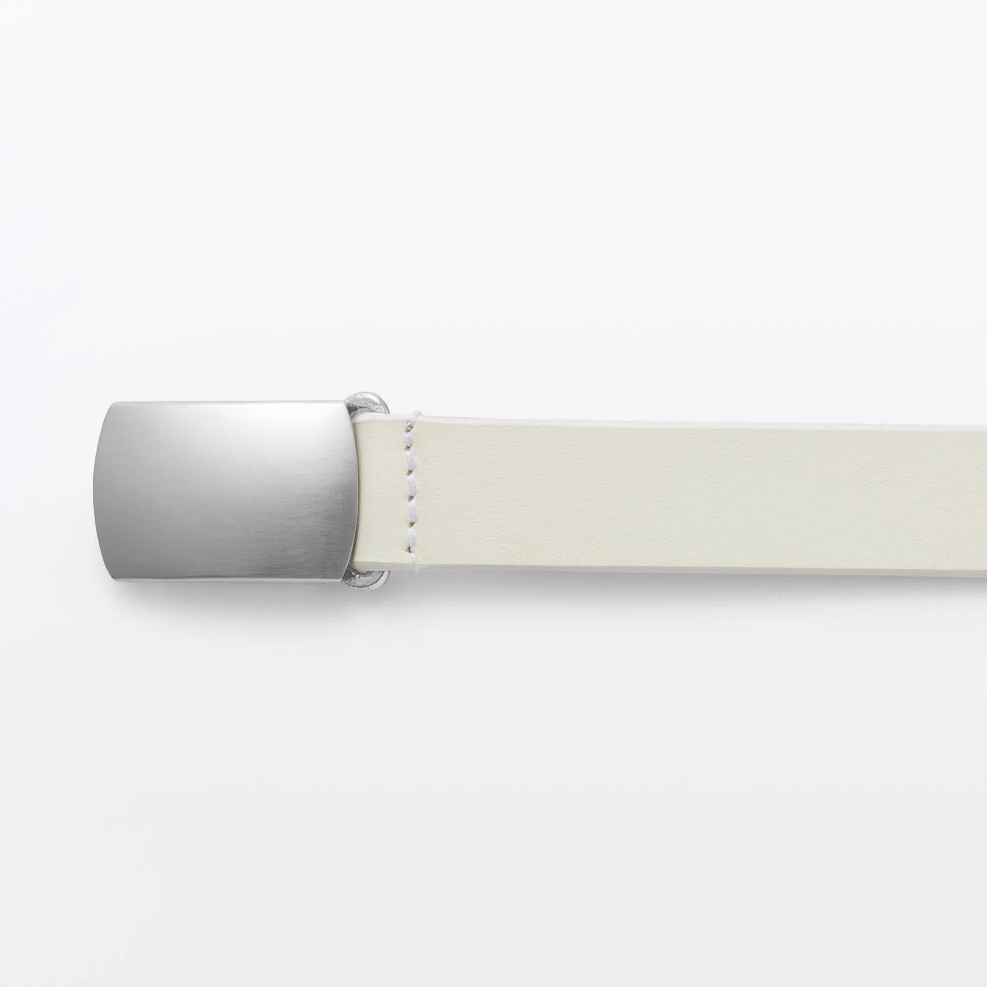 Labo Olive Leather Holeless Belt - Image 7