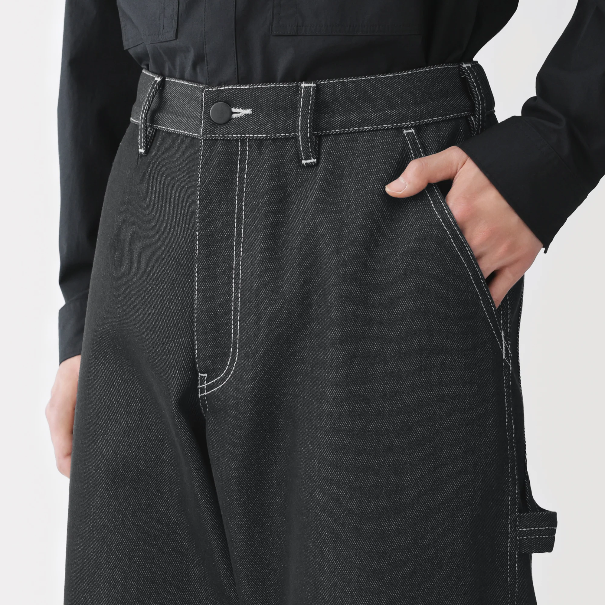 Labo Polyester Denim Work Pants - Image 7