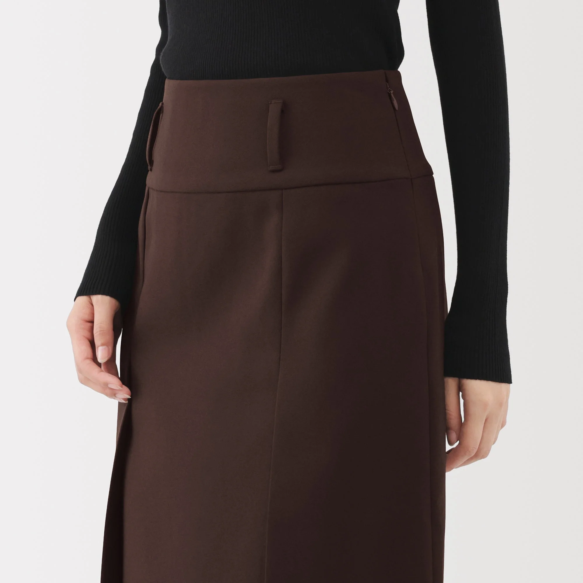 Labo Polyester Twill Tuck Skirt - Image 16