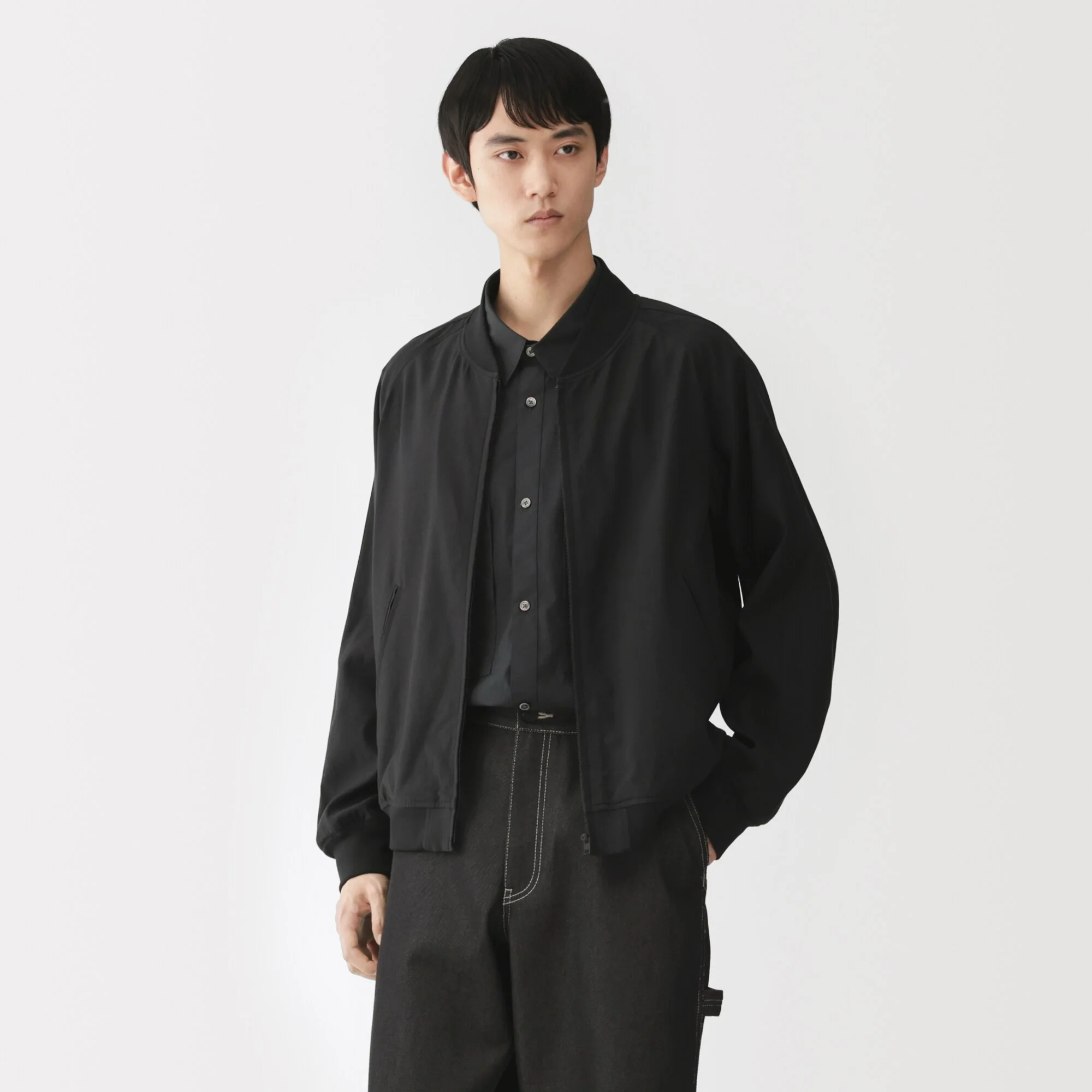 Labo Rayon Cotton Short Blouson - Image 12