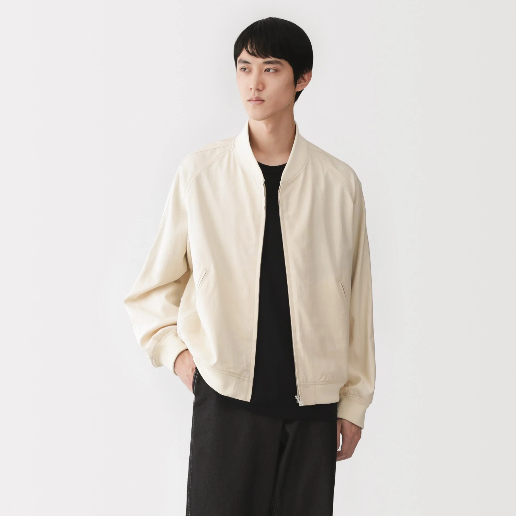 Labo Rayon Cotton Short Blouson - Image 3