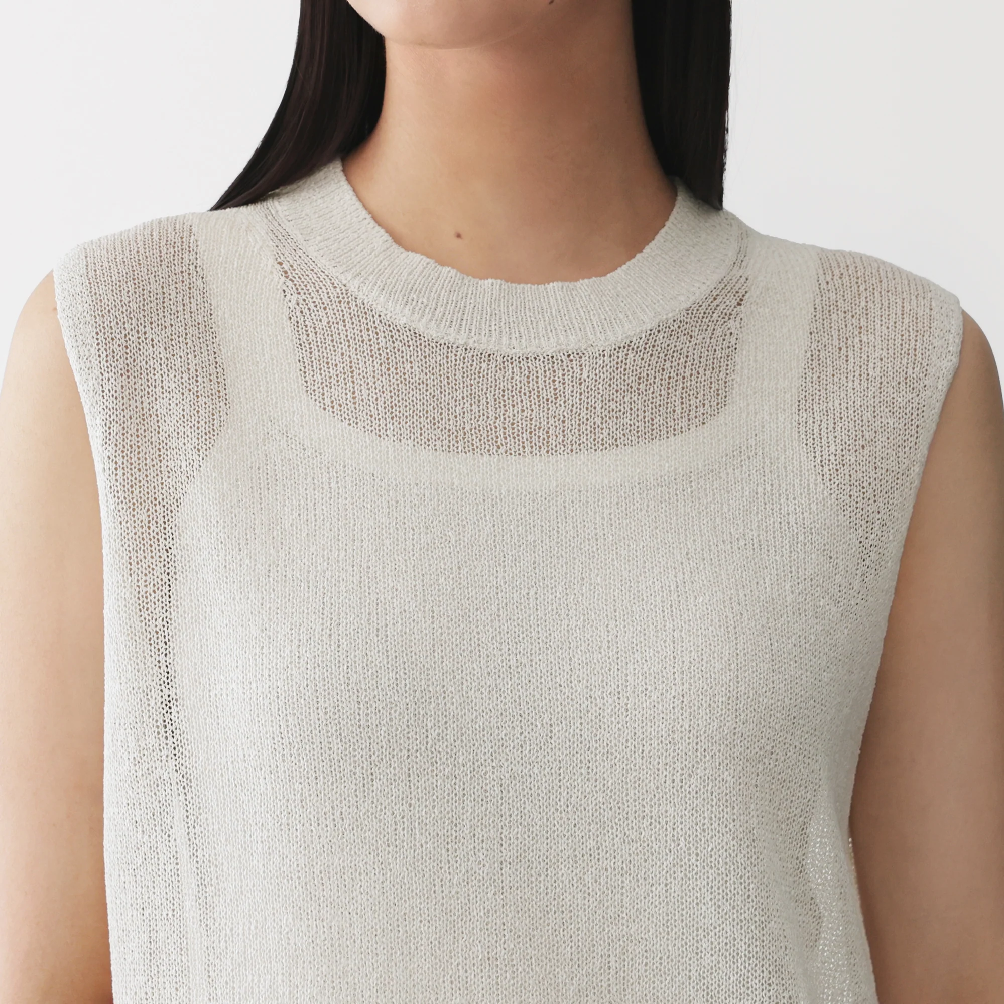 Labo Washi Blend Sleeveless Sweater - Image 16