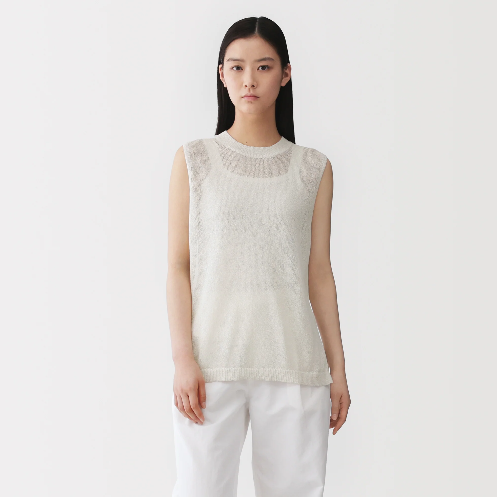 Labo Washi Blend Sleeveless Sweater - Image 3
