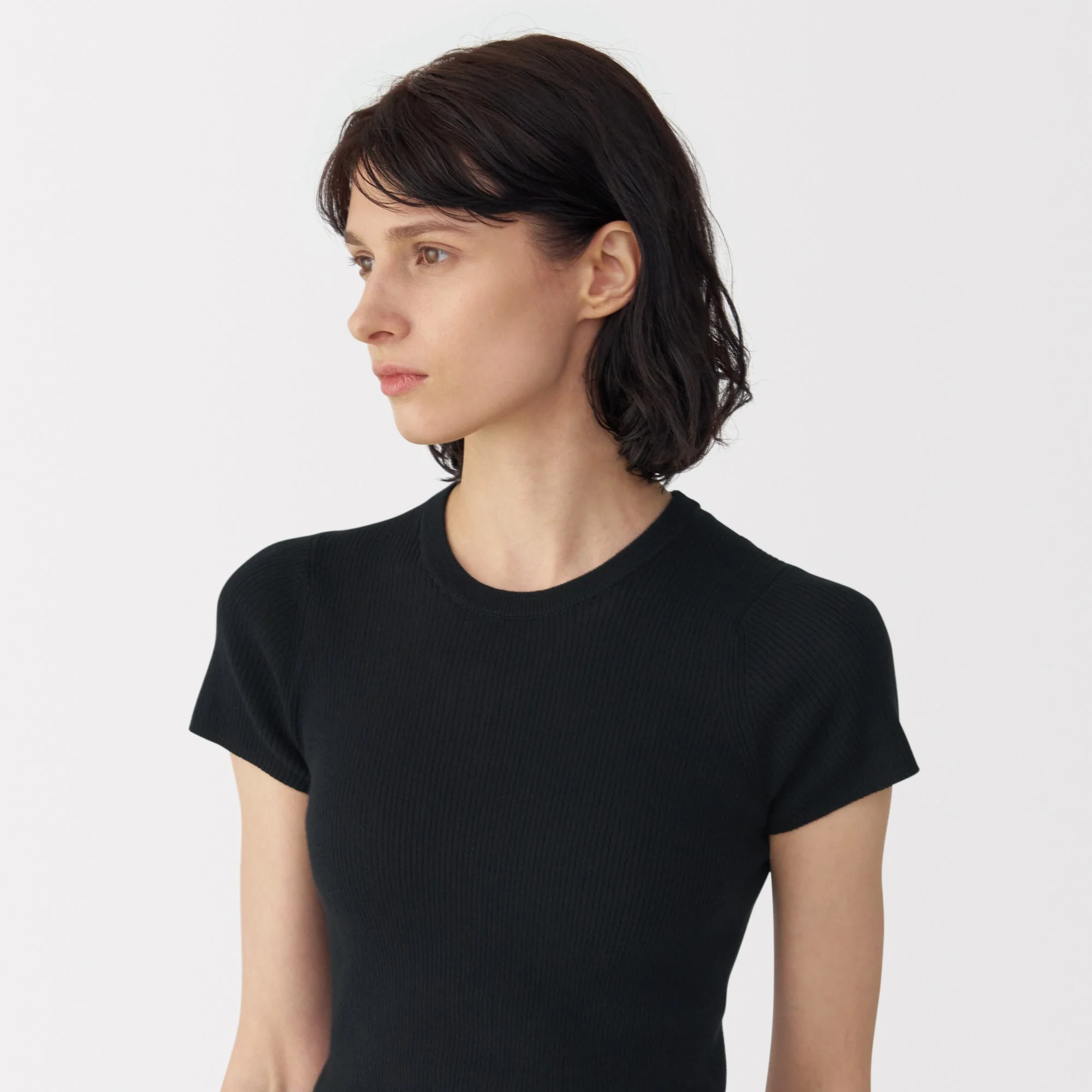 Labo Women's High Twist Cotton Knit Short Sleeve Pullover - Image 7