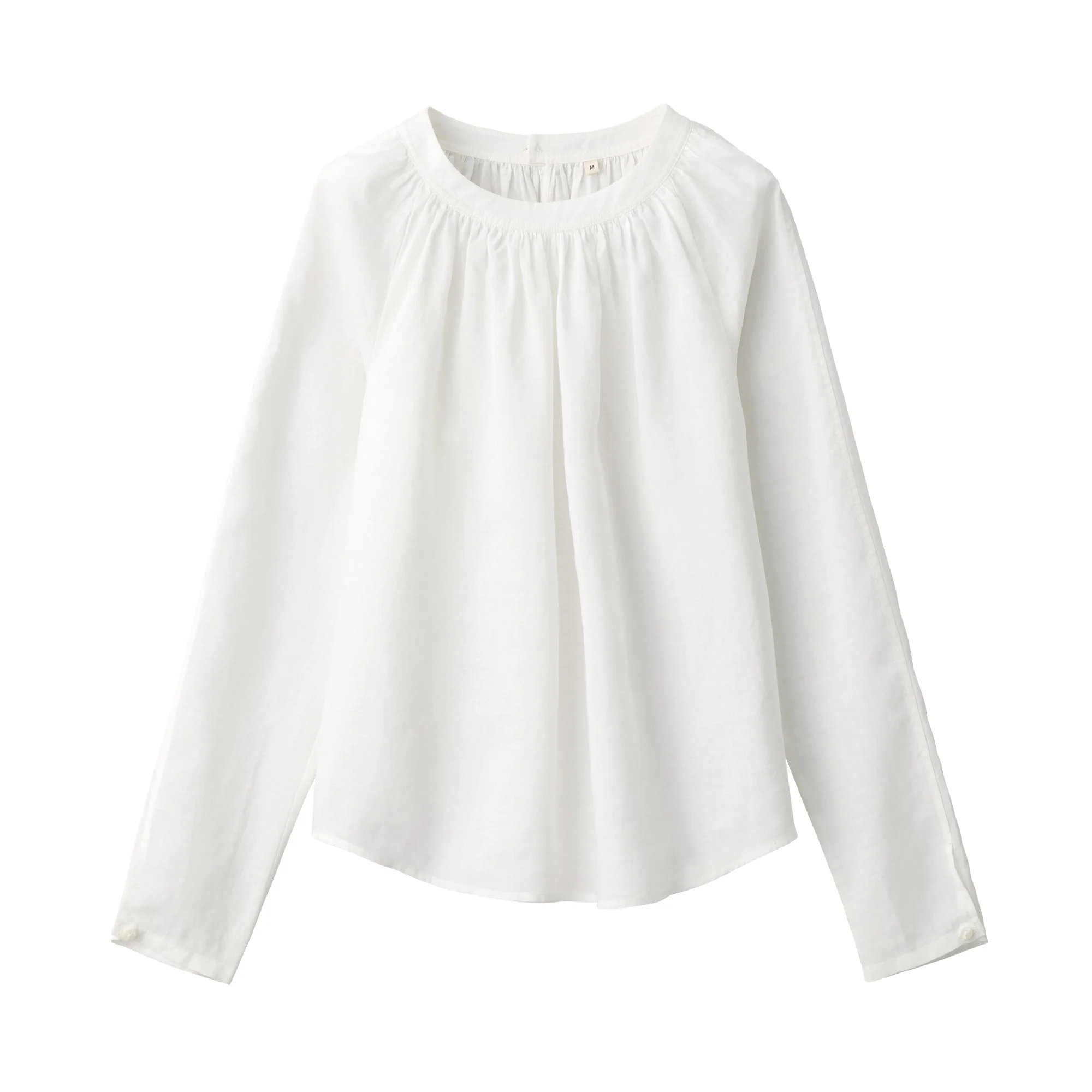 Labo Women's Ramie Fabric Gathered Blouse - Image 12