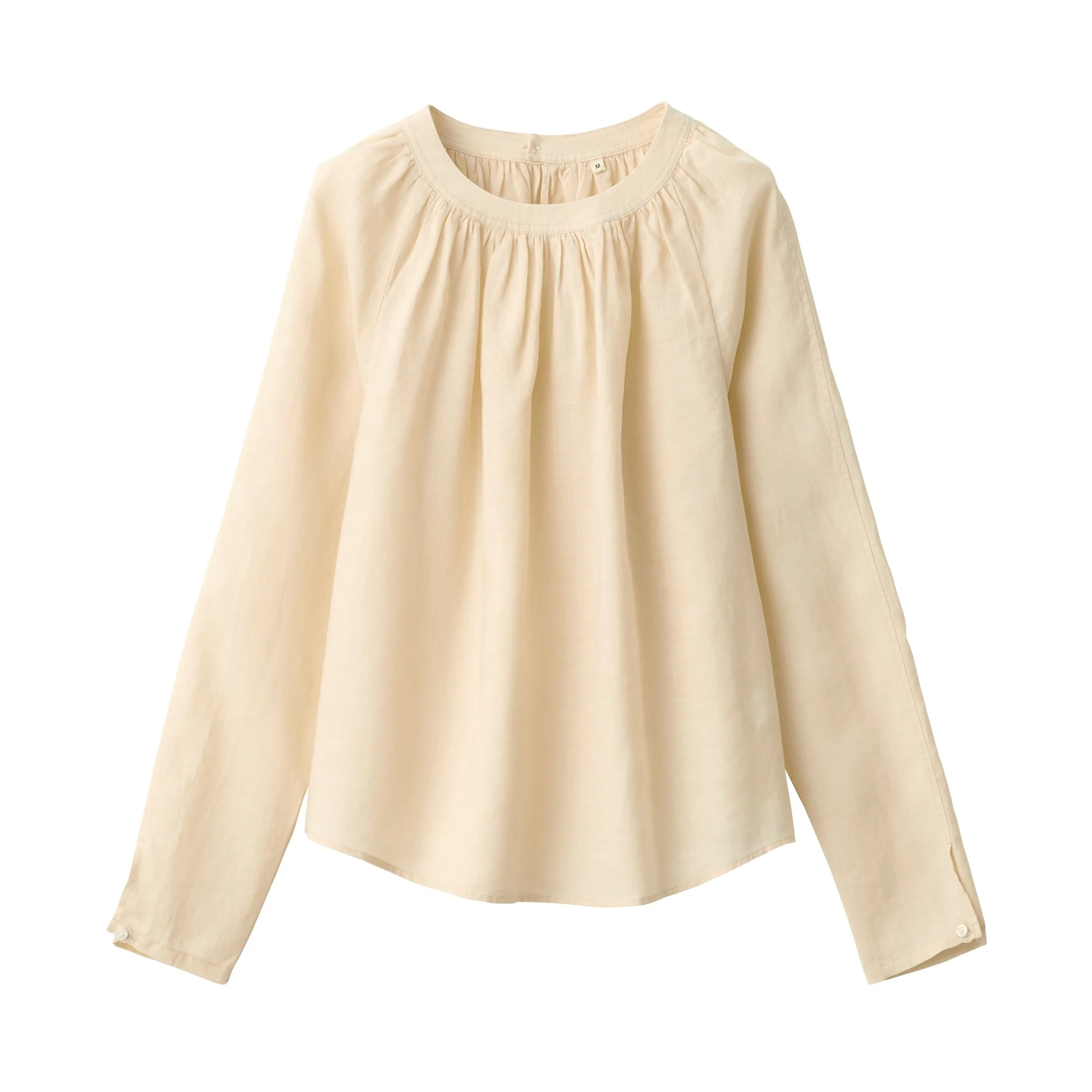 Labo Women's Ramie Fabric Gathered Blouse - Image 2
