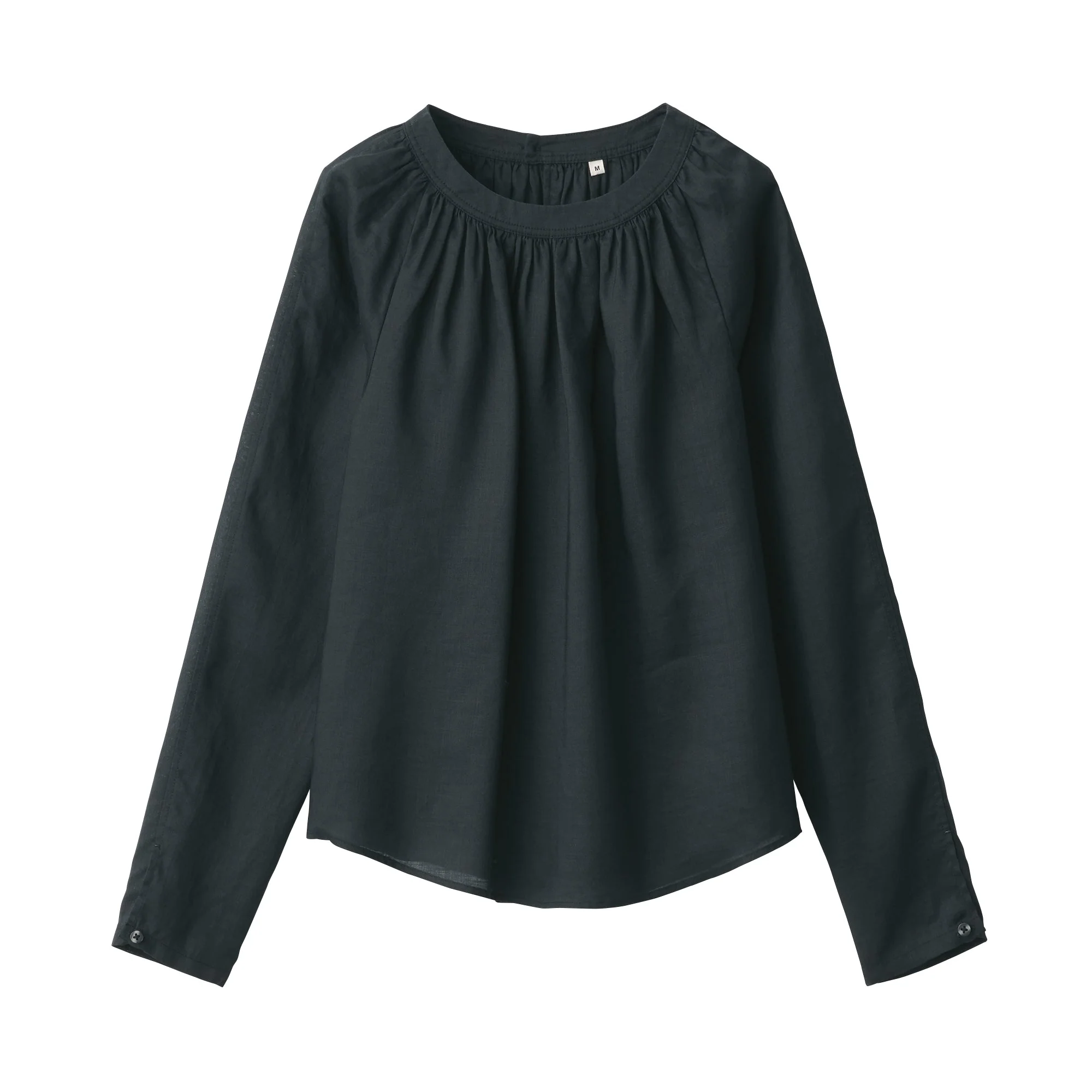 Labo Women's Ramie Fabric Gathered Blouse - Image 22