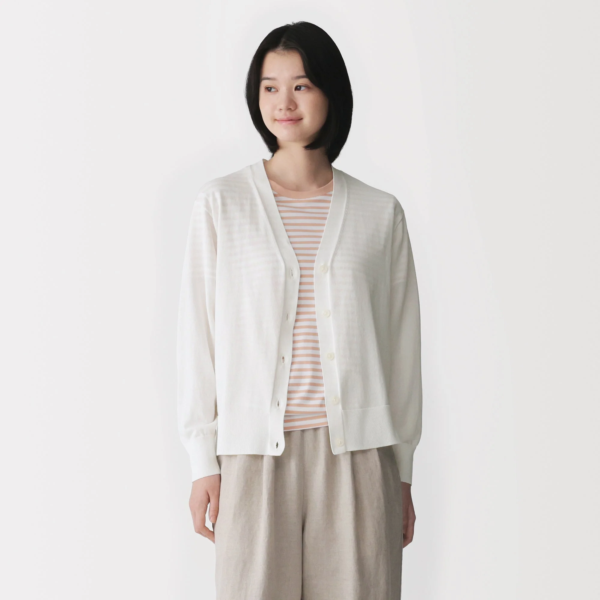 Light Knit V-Neck Cardigan - Image 11