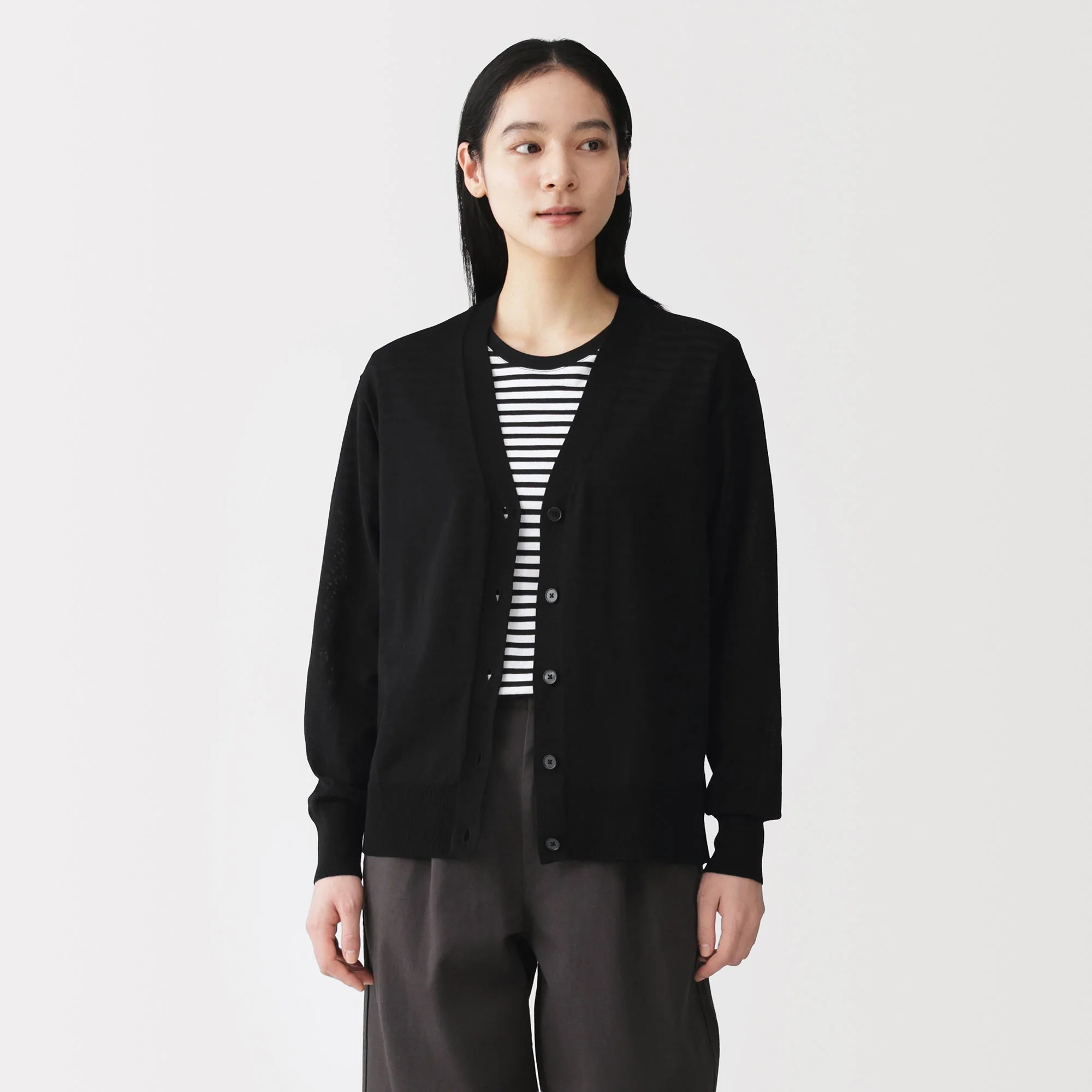 Light Knit V-Neck Cardigan - Image 27