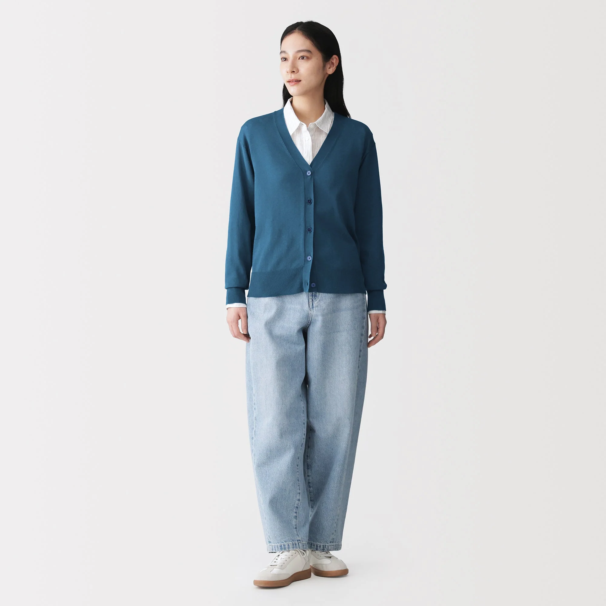 Light Knit V-Neck Cardigan - Image 52