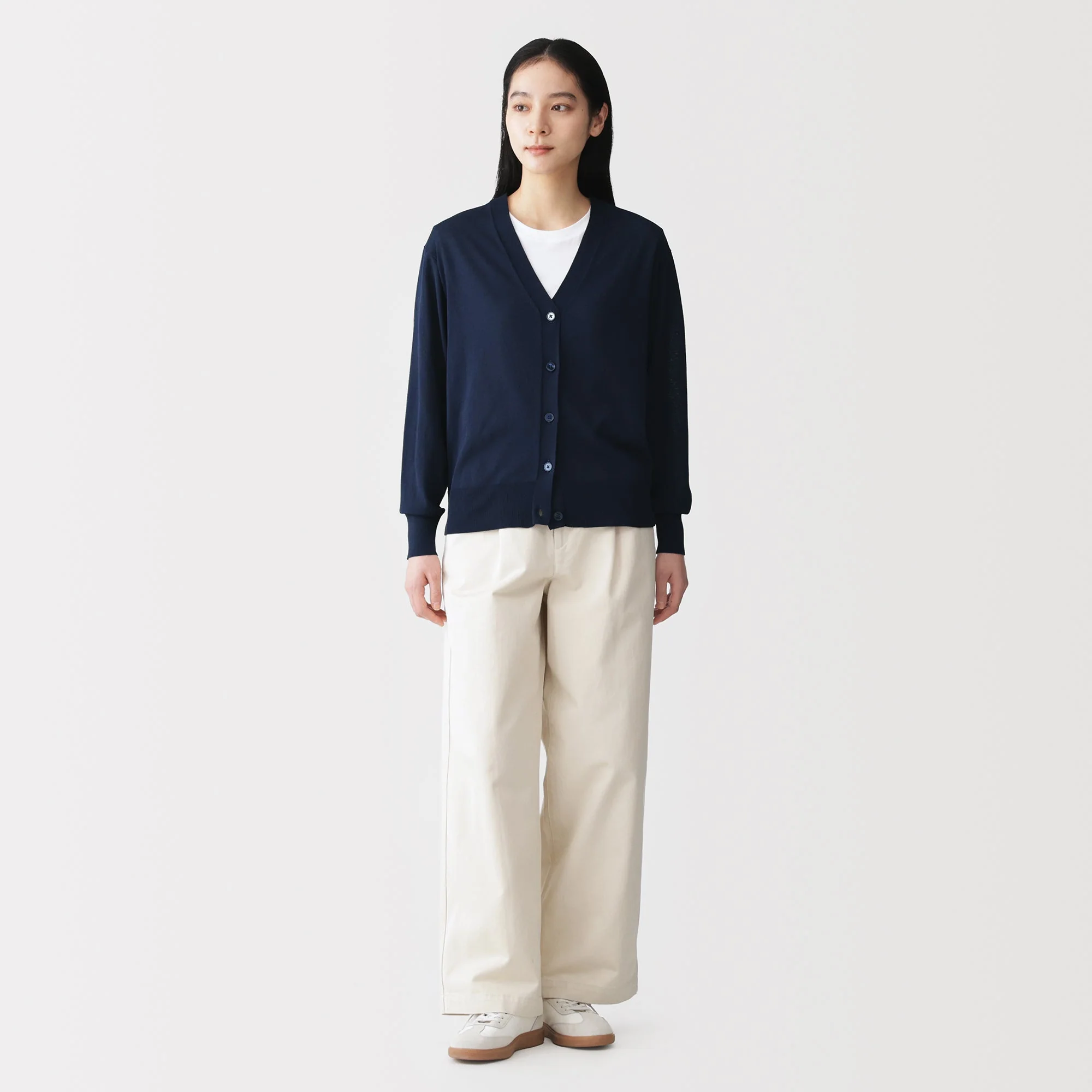 Light Knit V-Neck Cardigan - Image 60