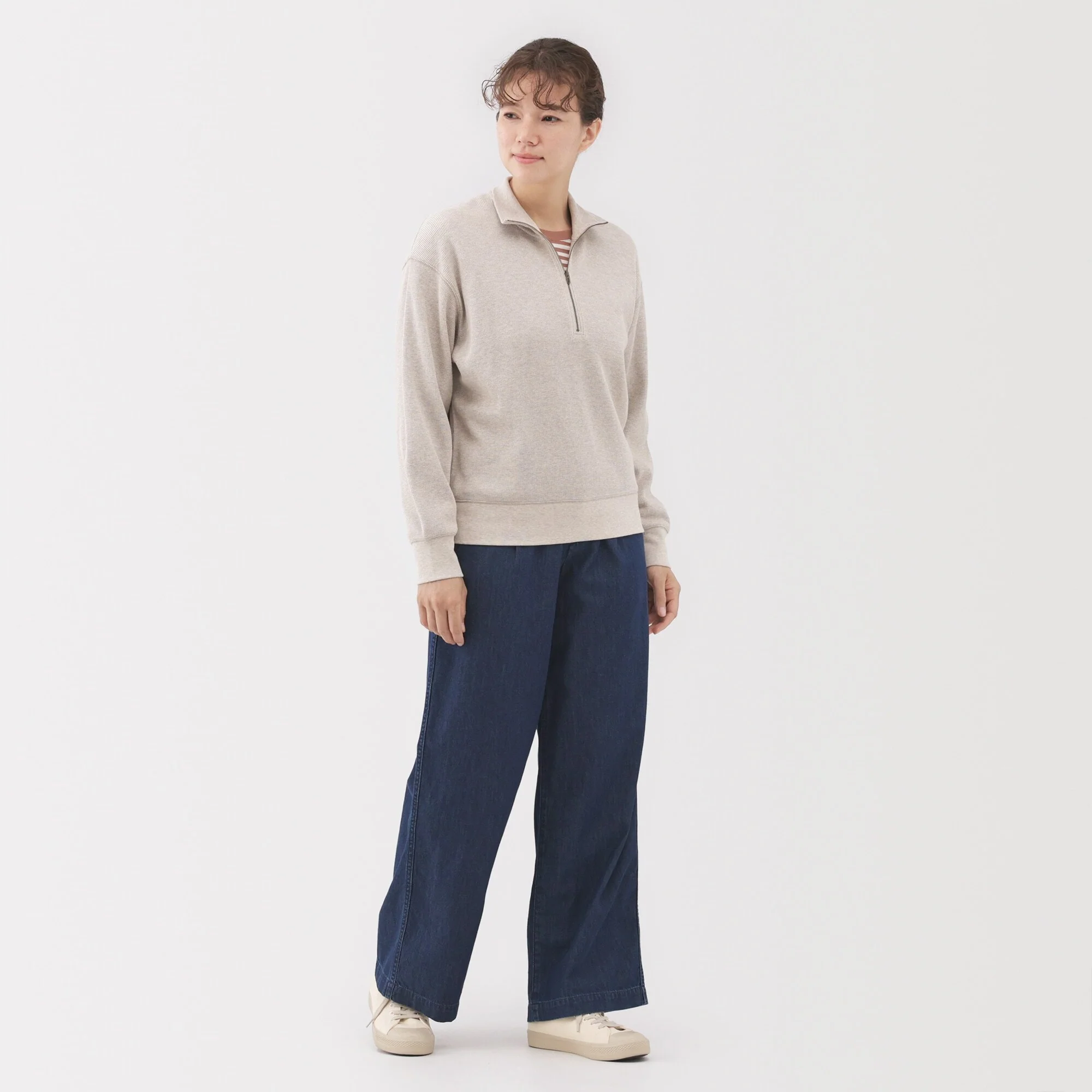 Lightweight Denim Wide Pants