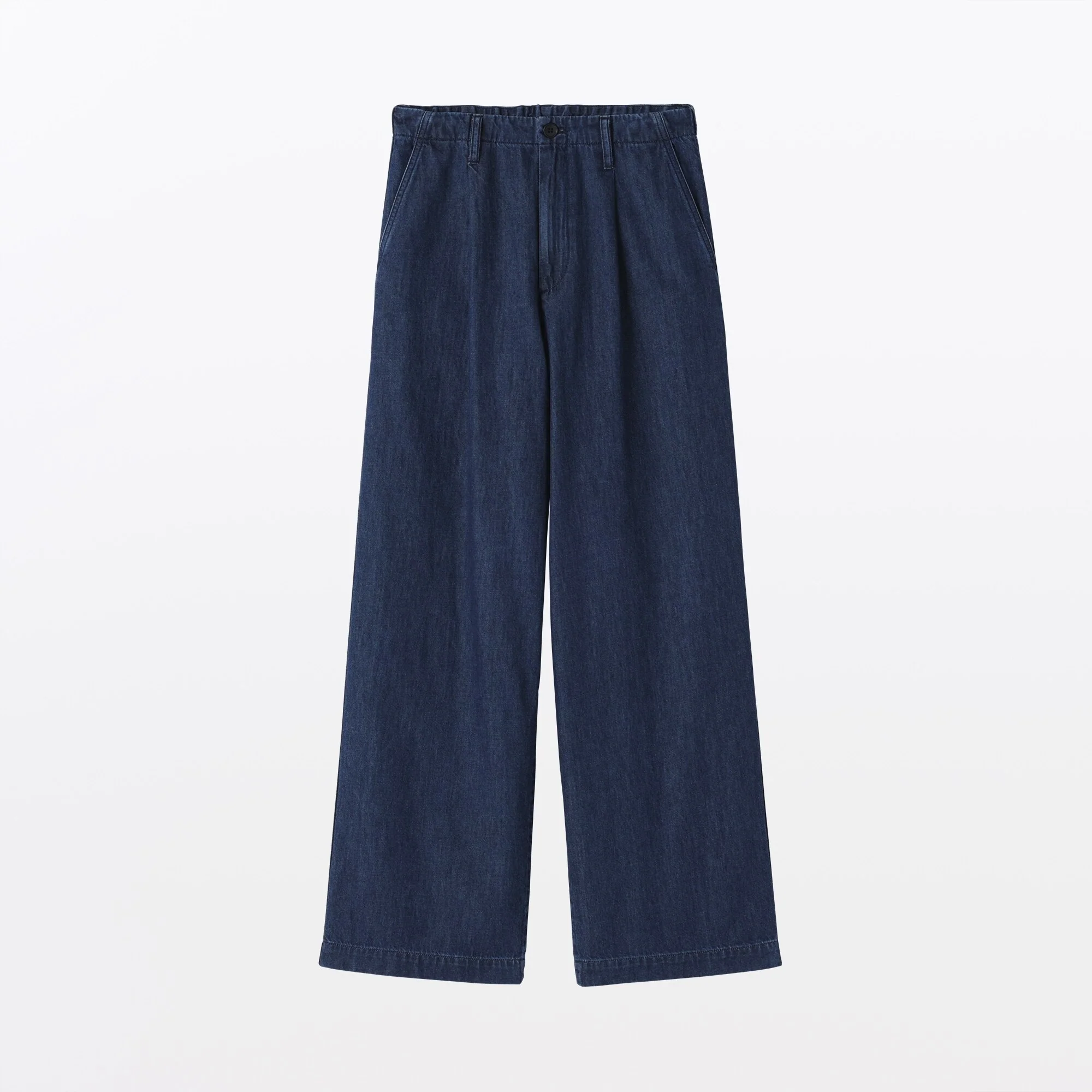Lightweight Denim Wide Pants - Image 2