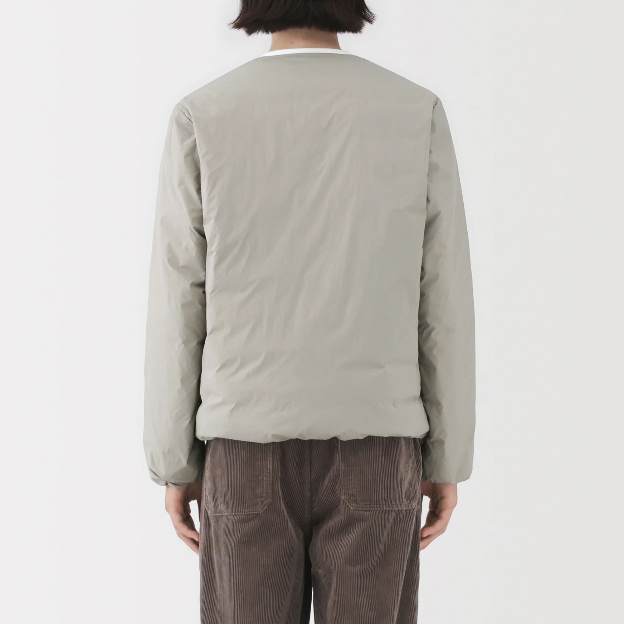 Lightweight Down Collarless Jacket - Image 16