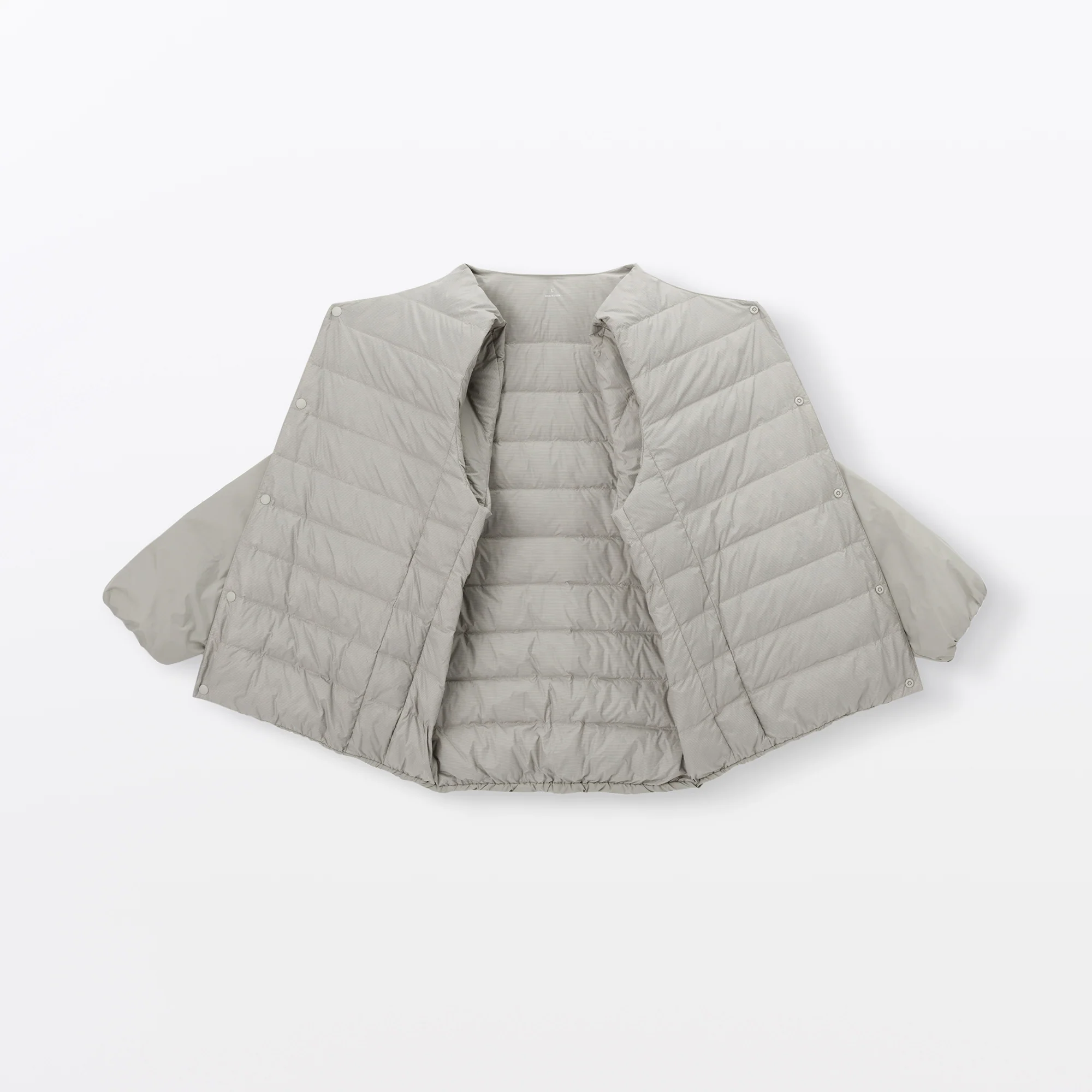 Lightweight Down Collarless Jacket - Image 20