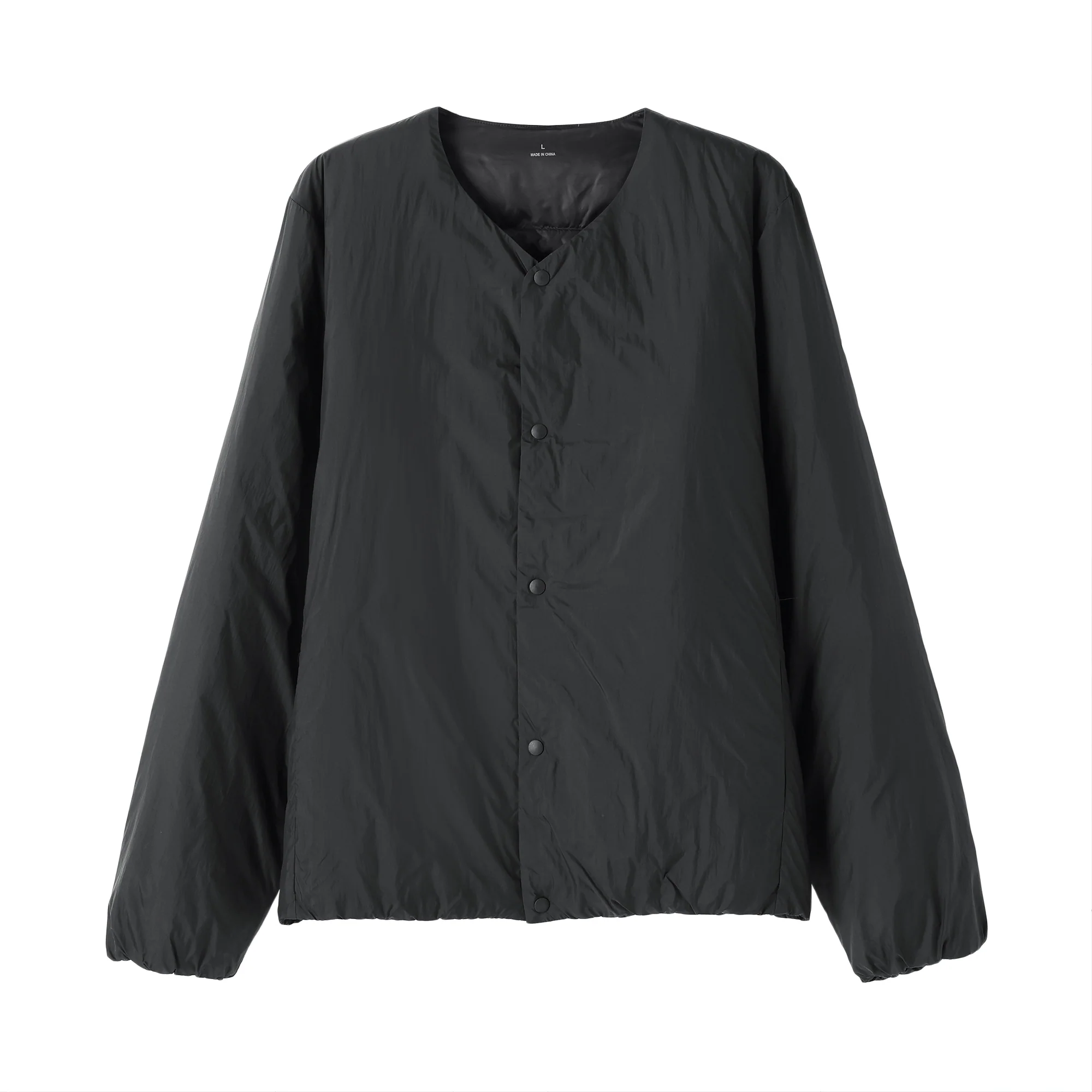 Lightweight Down Collarless Jacket - Image 22