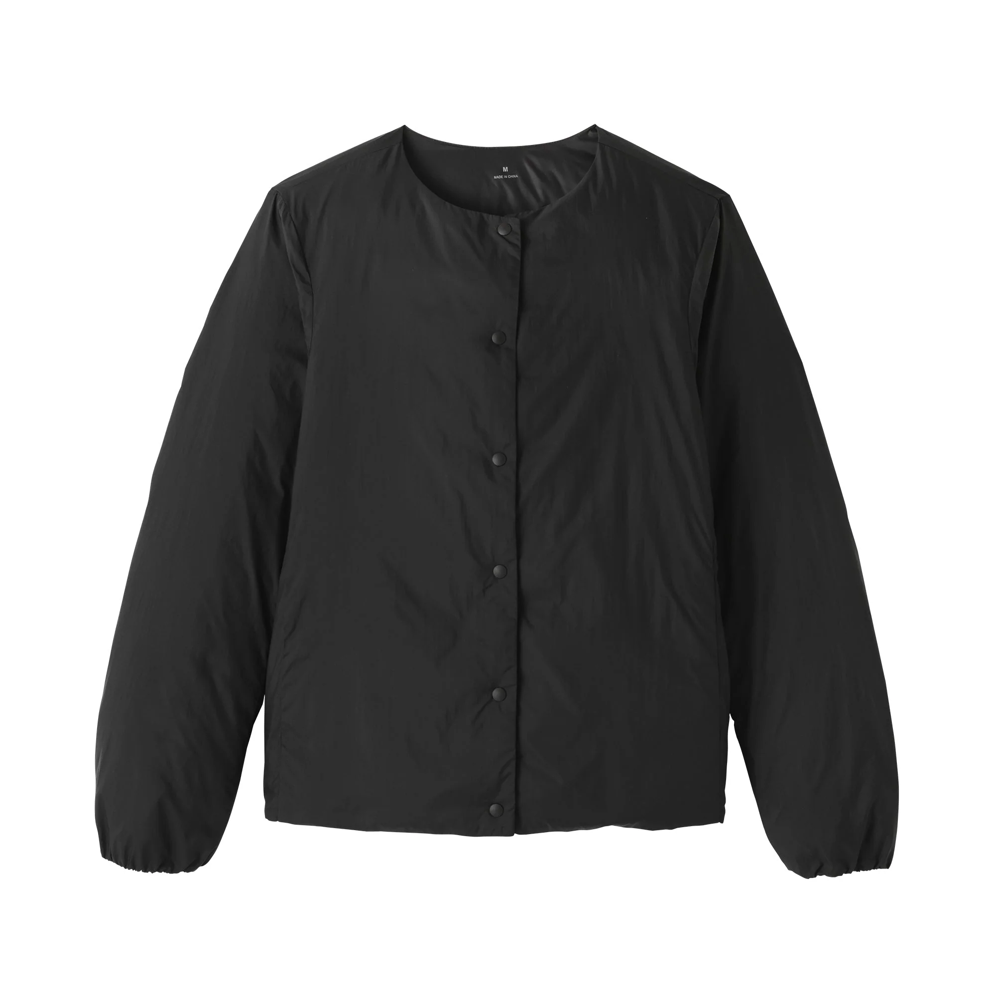 Lightweight Down Collarless Jacket - Image 2