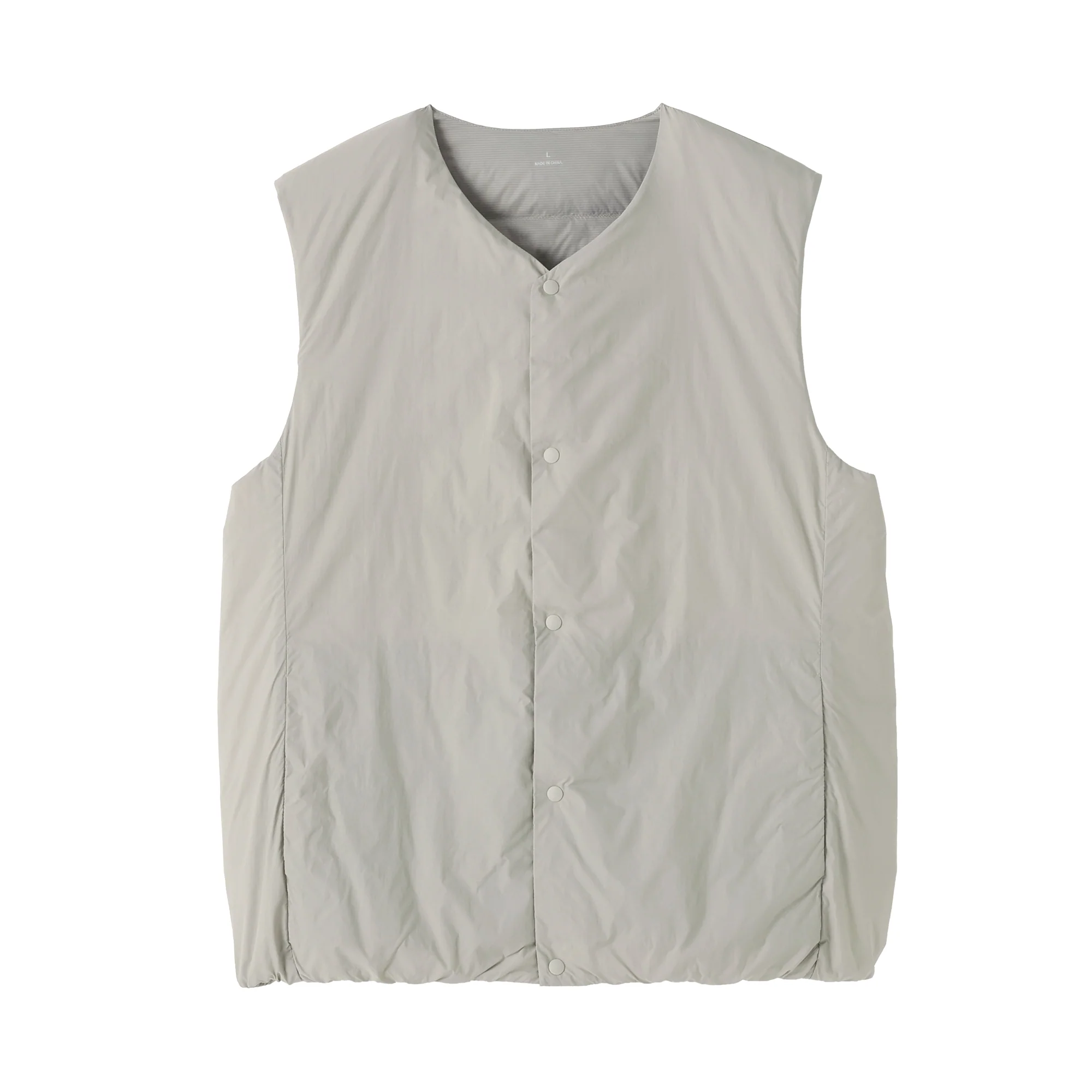 Lightweight Down Collarless Vest - Image 13