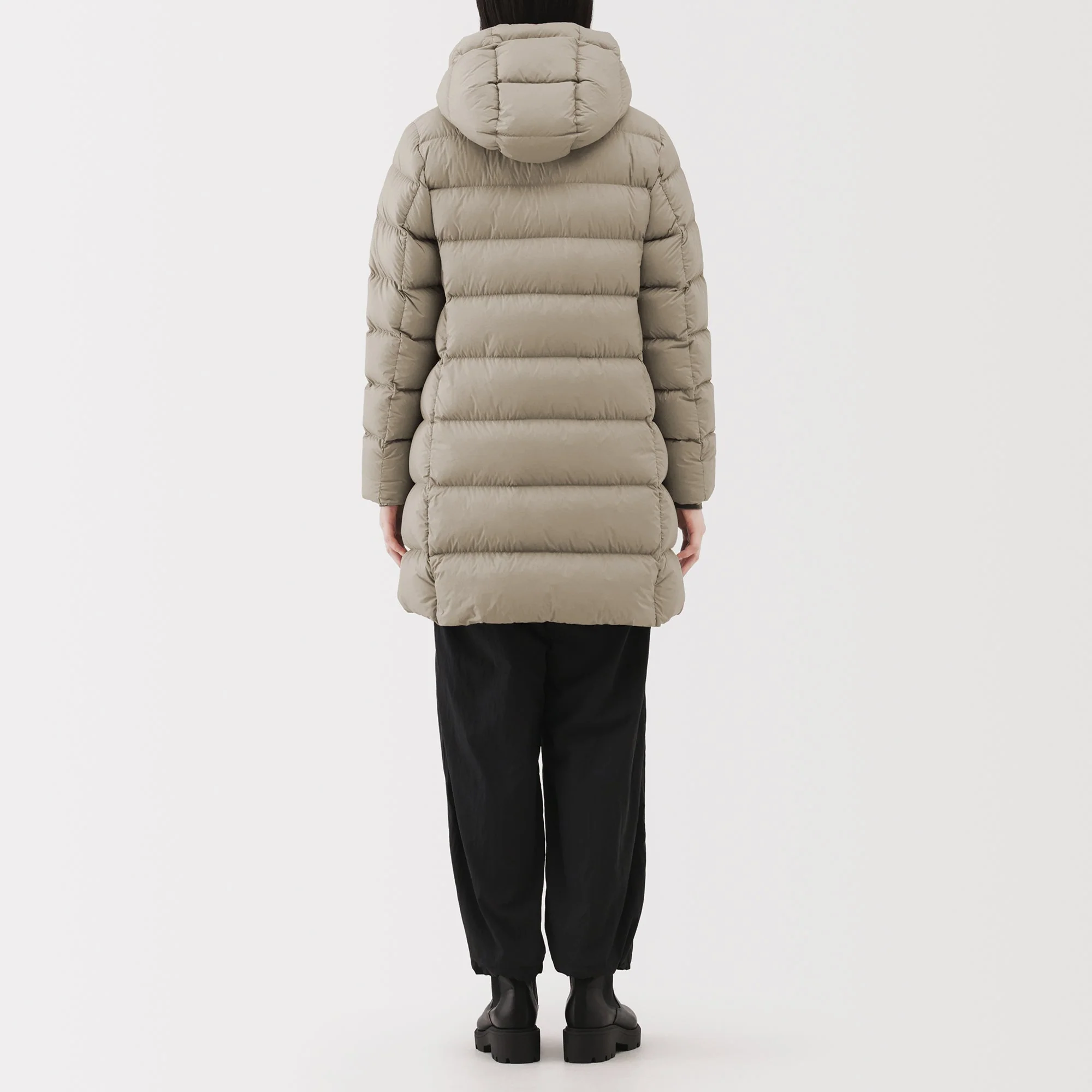 Lightweight Down Hooded Coat - Image 17