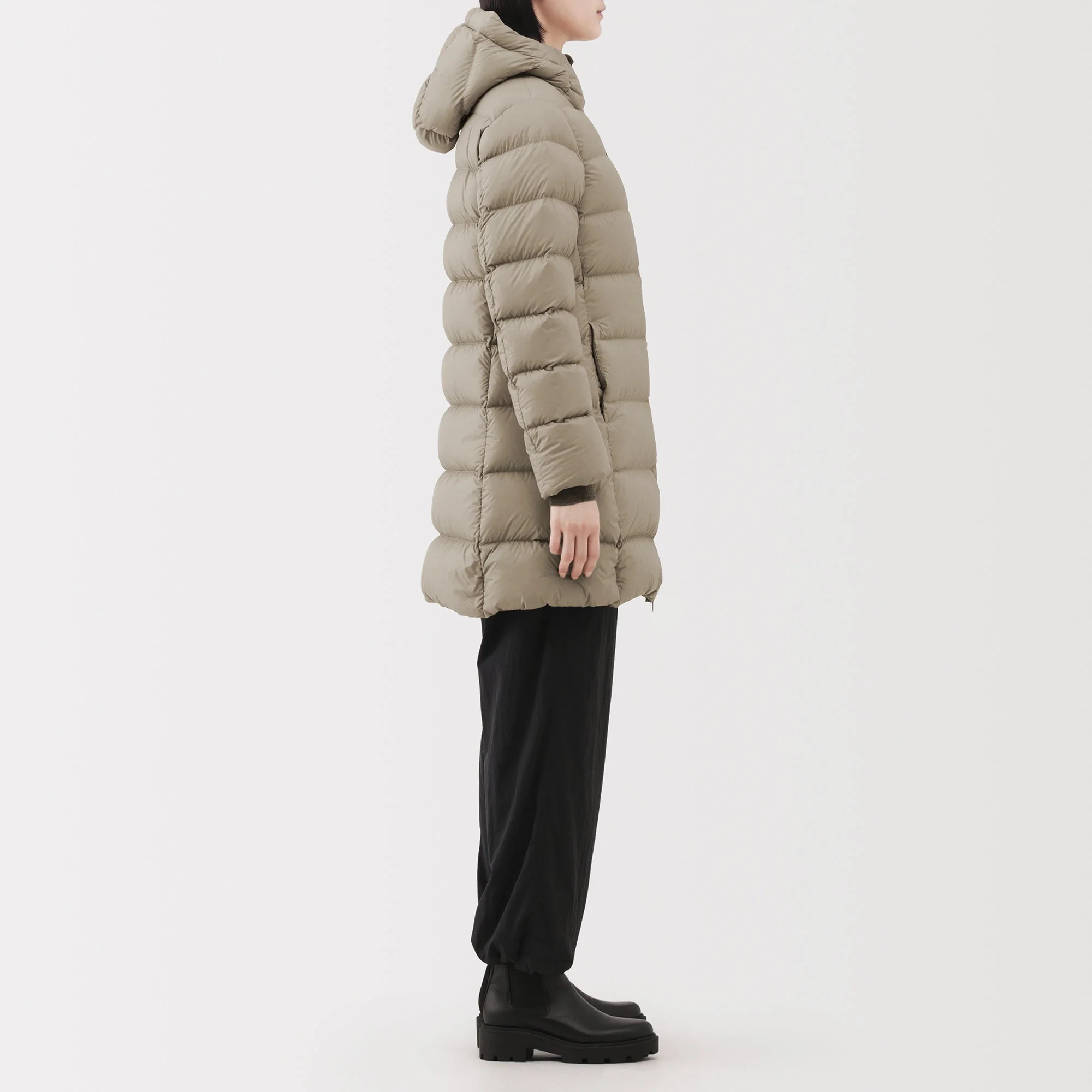 Lightweight Down Hooded Coat - Image 28