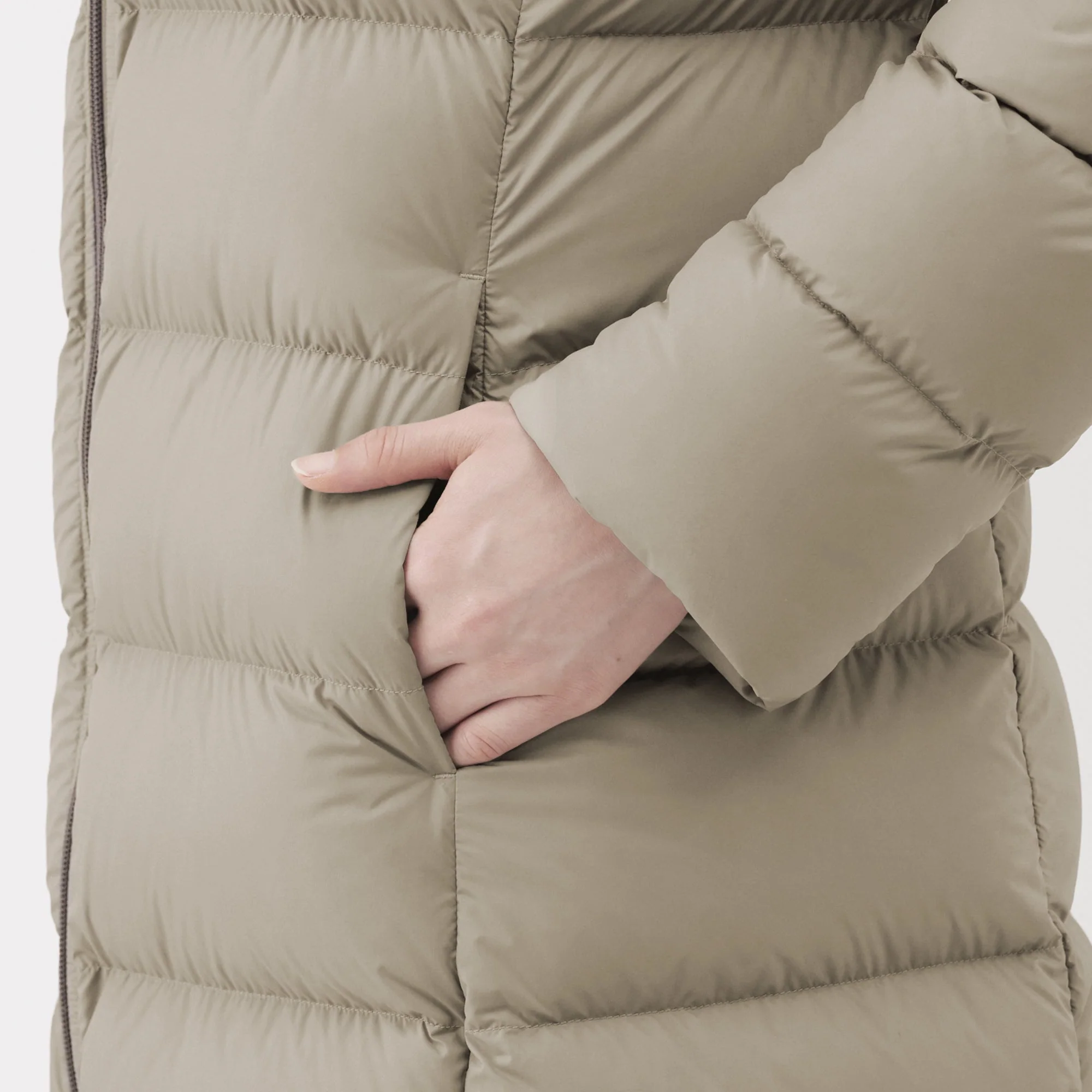 Lightweight Down Hooded Coat - Image 31