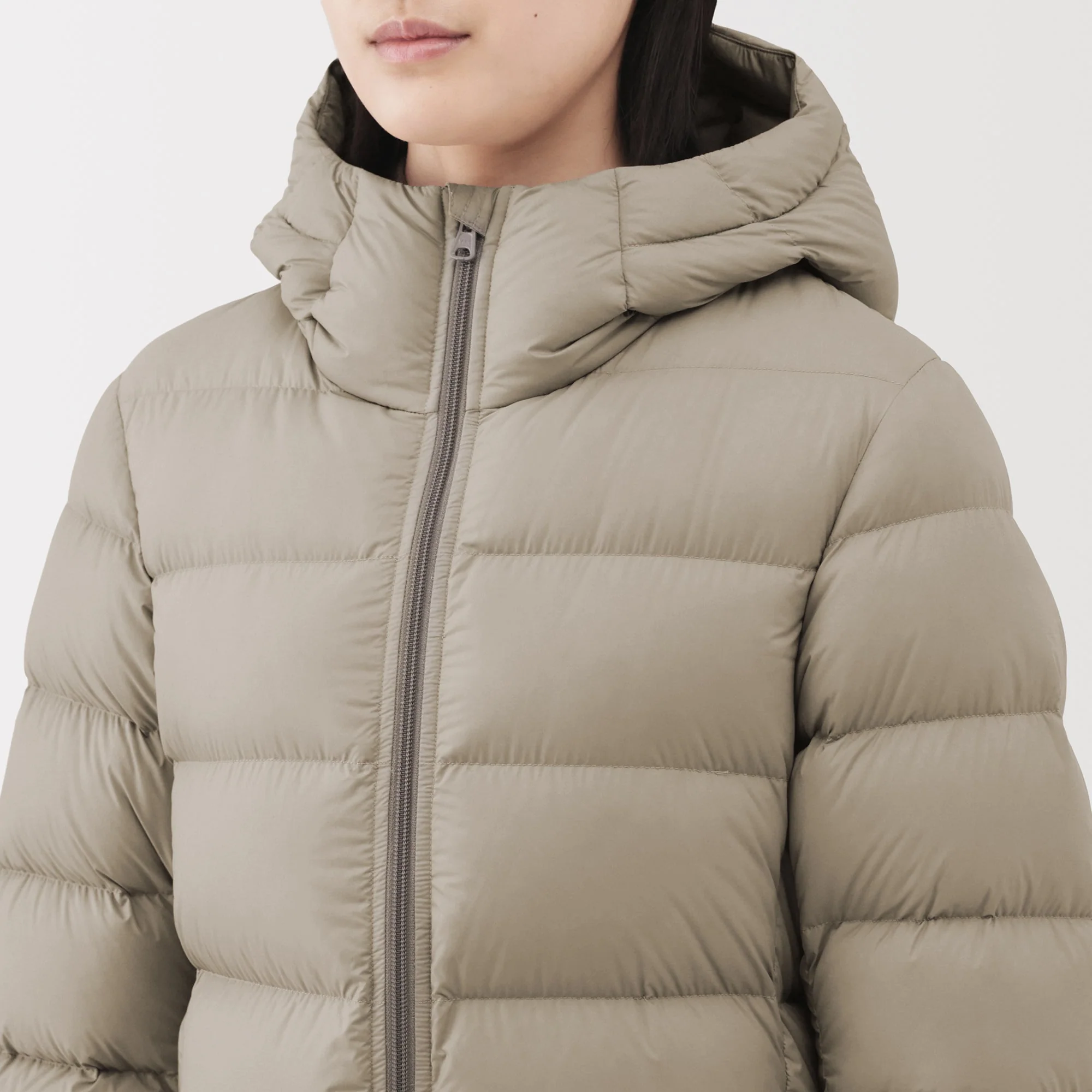 Lightweight Down Hooded Coat - Image 7