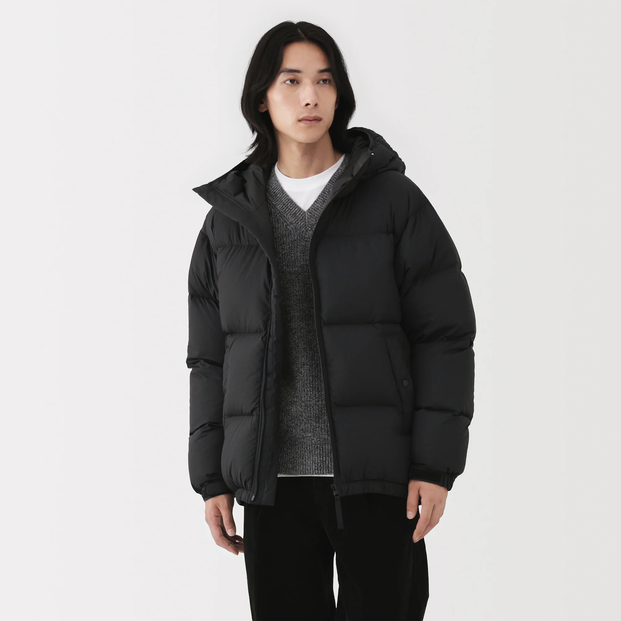 Lightweight Down Hooded Jacket - Image 3