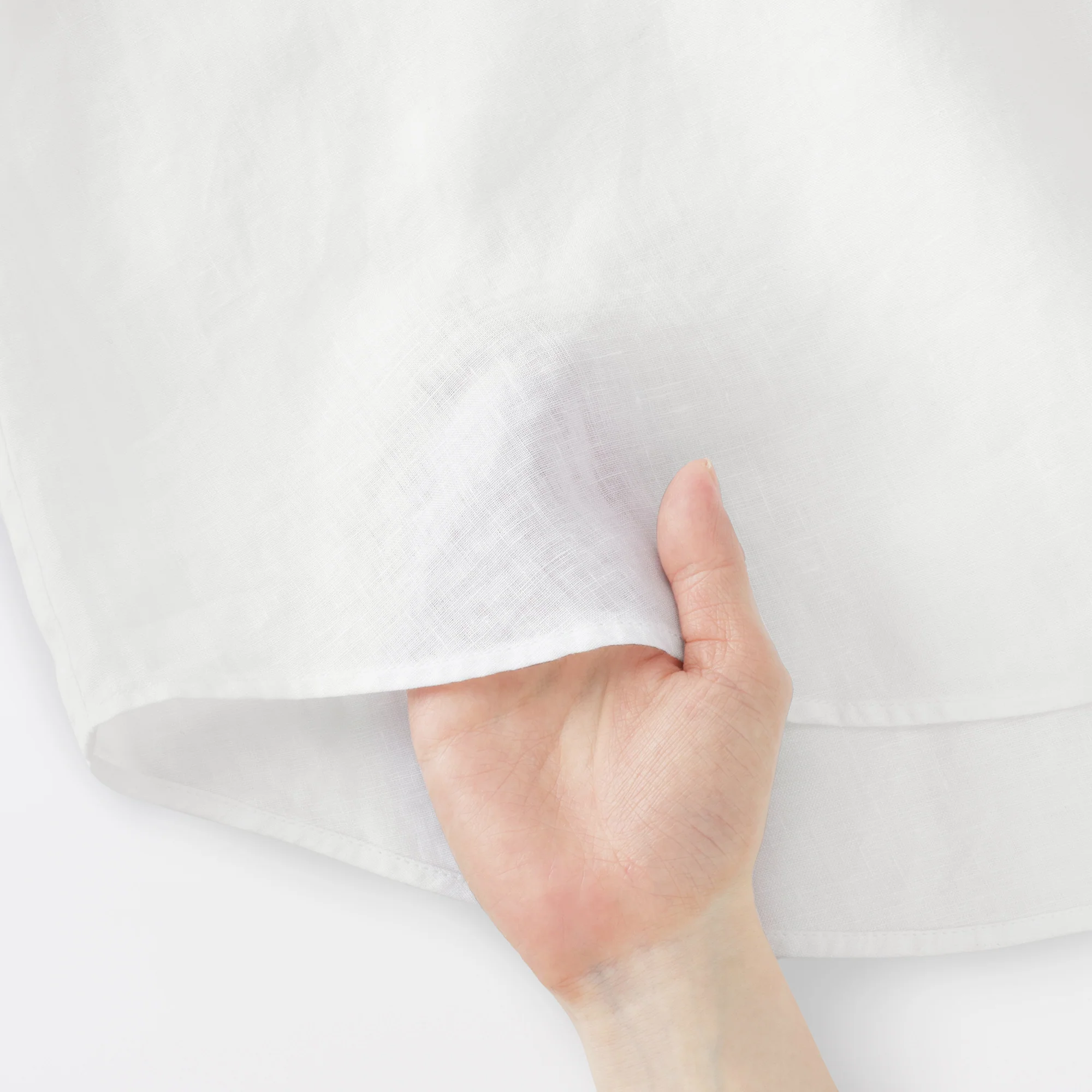 Linen 3/4 Sleeve Blouse - Image 10