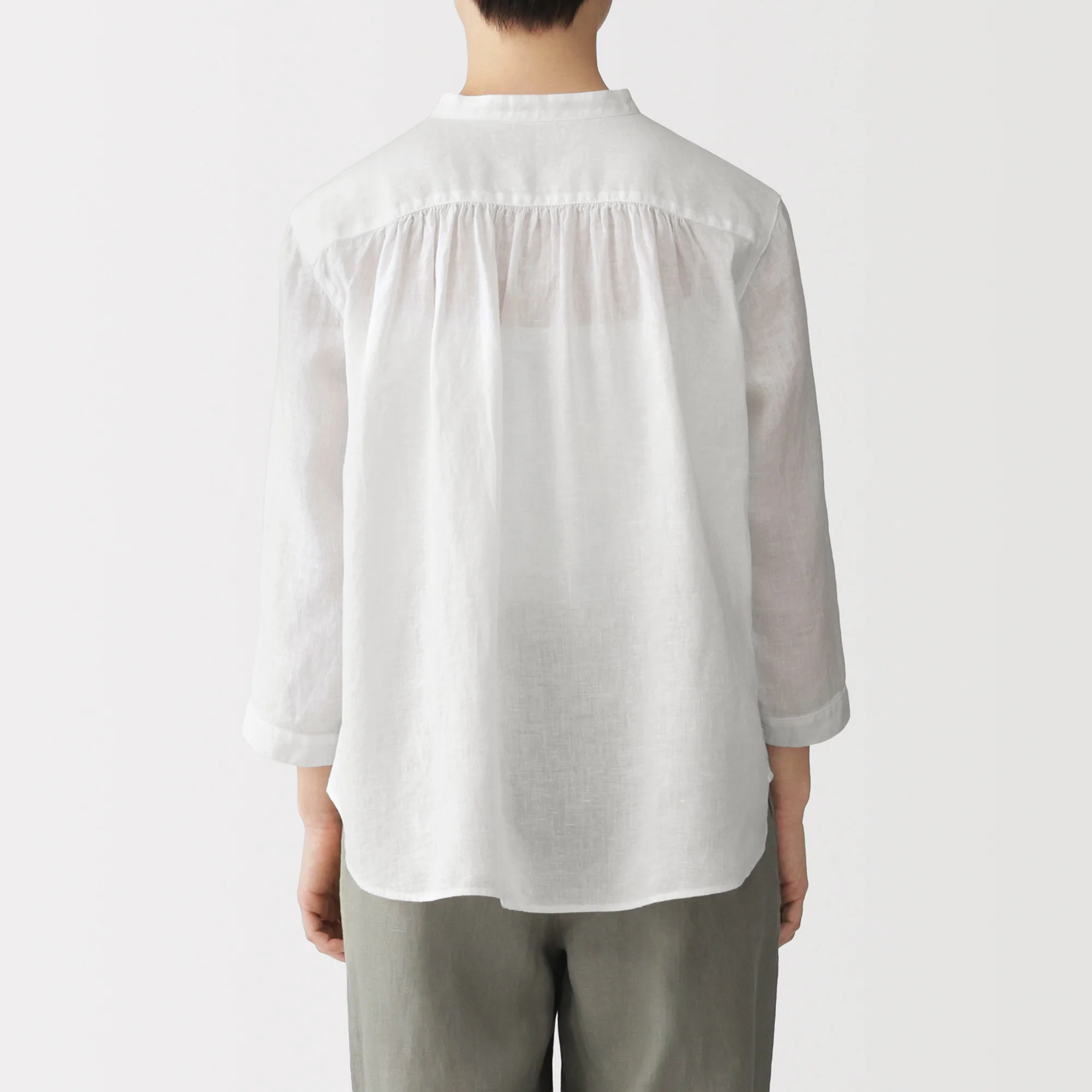 Linen 3/4 Sleeve Blouse - Image 24