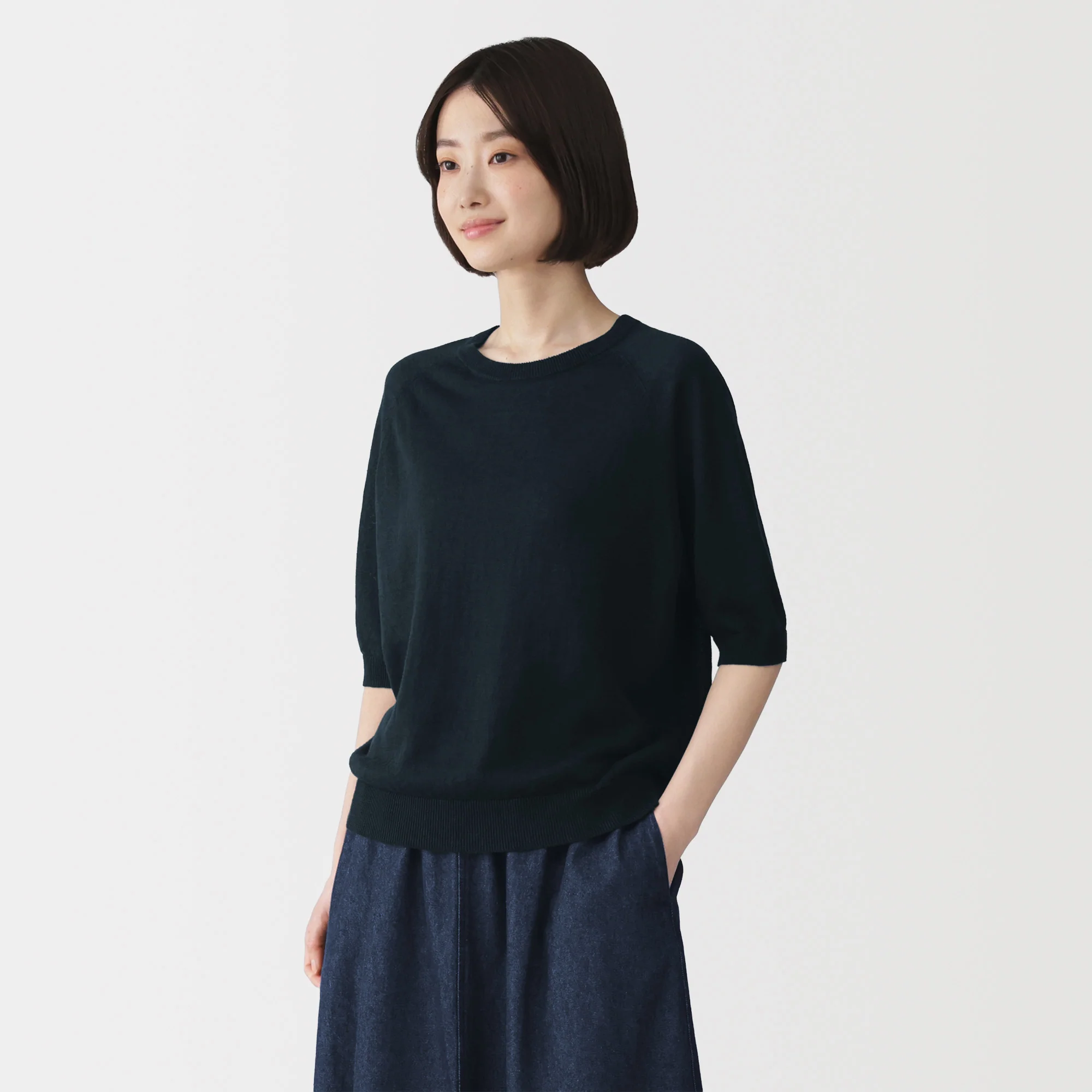 Linen Half Sleeve Sweater - Image 11