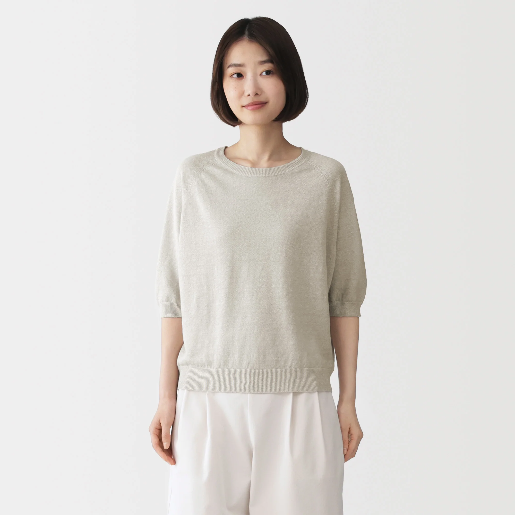 Linen Half Sleeve Sweater - Image 19