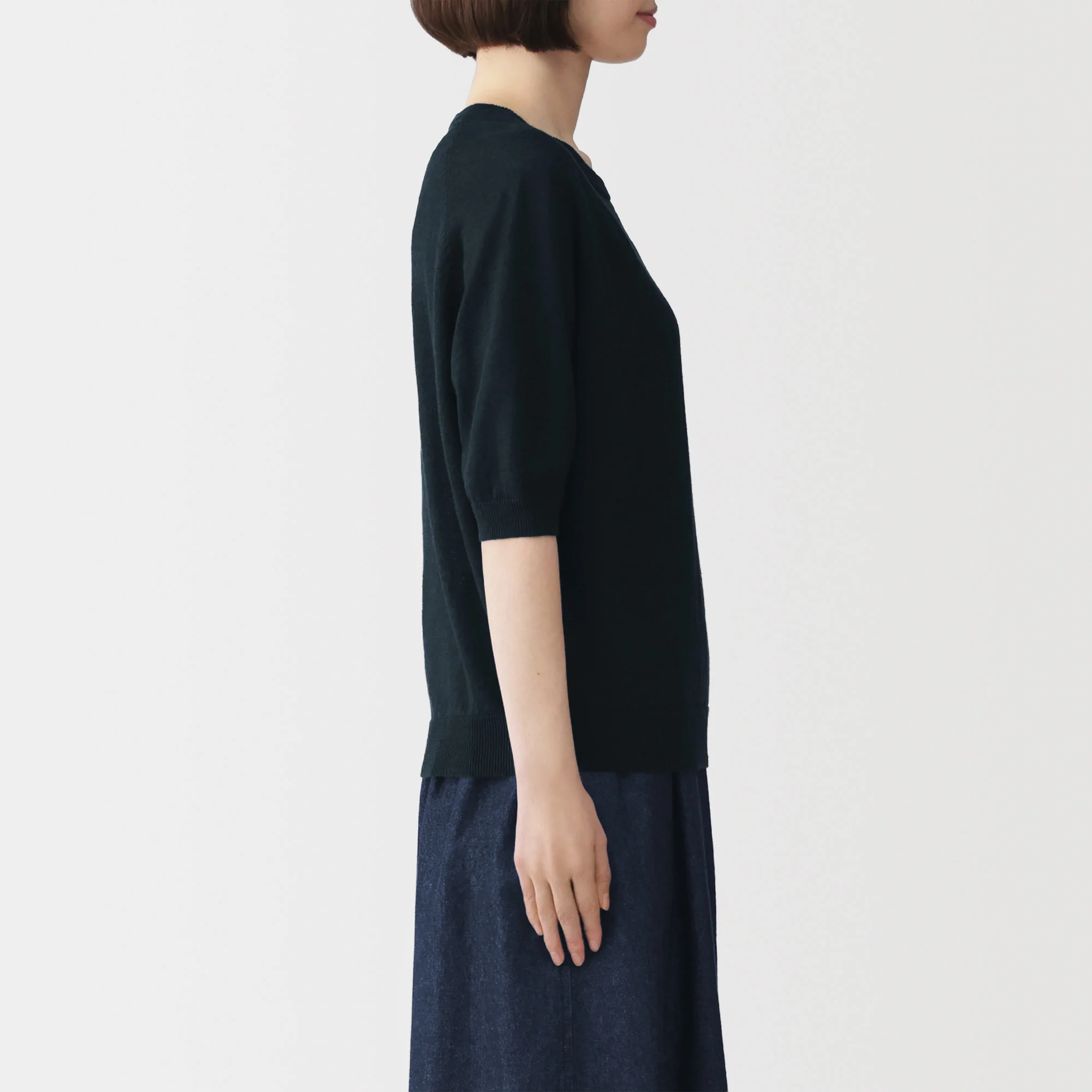 Linen Half Sleeve Sweater - Image 5