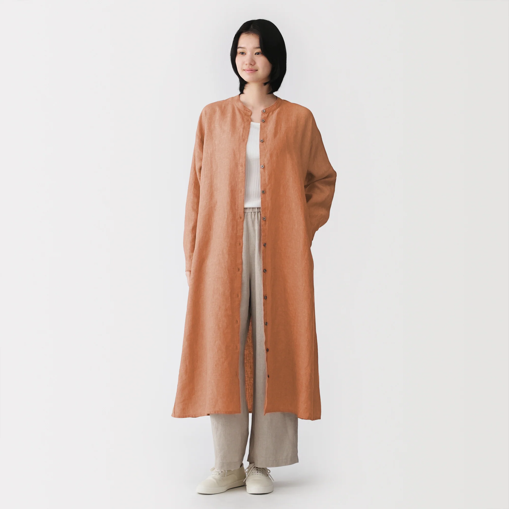 Linen Shirt Dress - Image 12