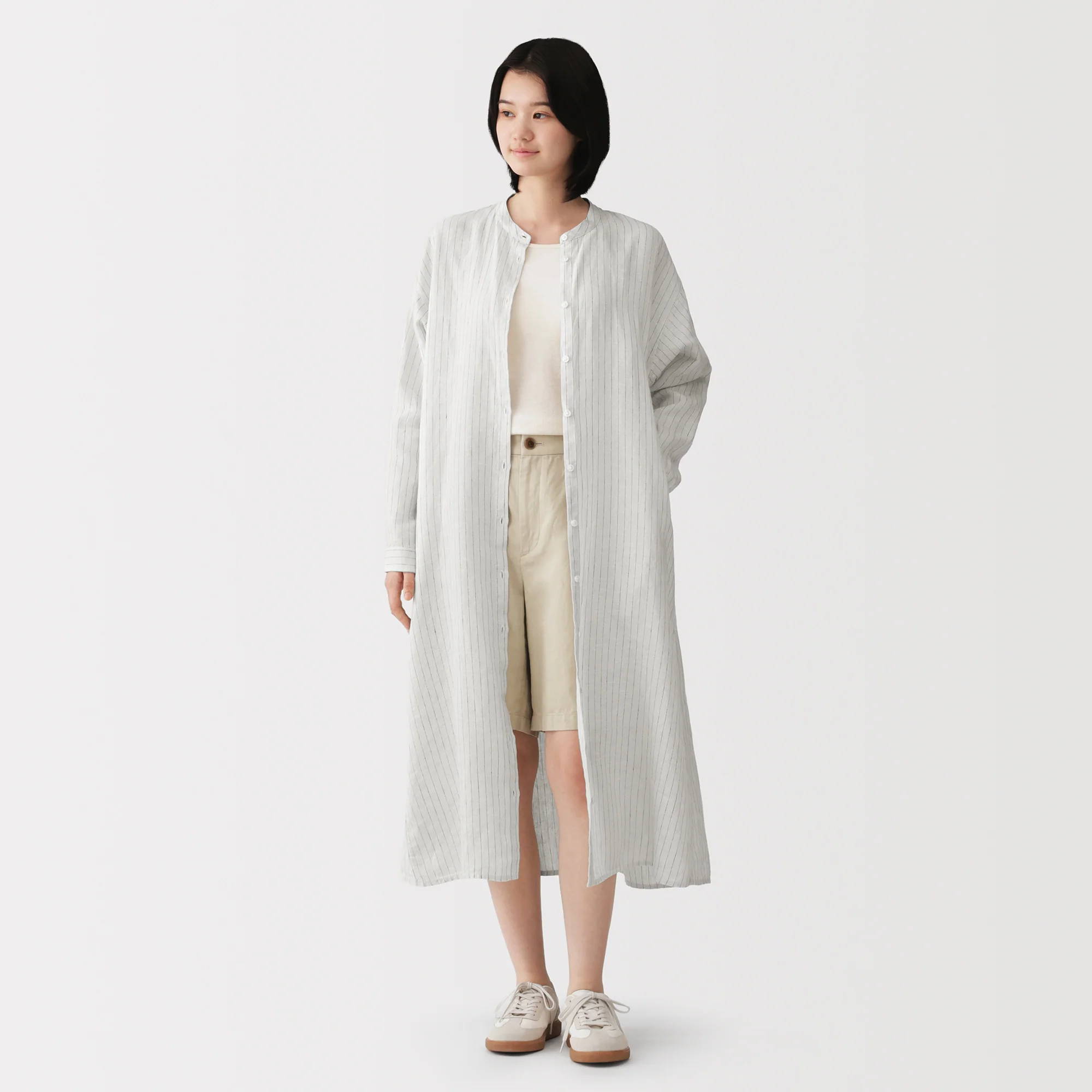 Linen Shirt Dress - Image 3
