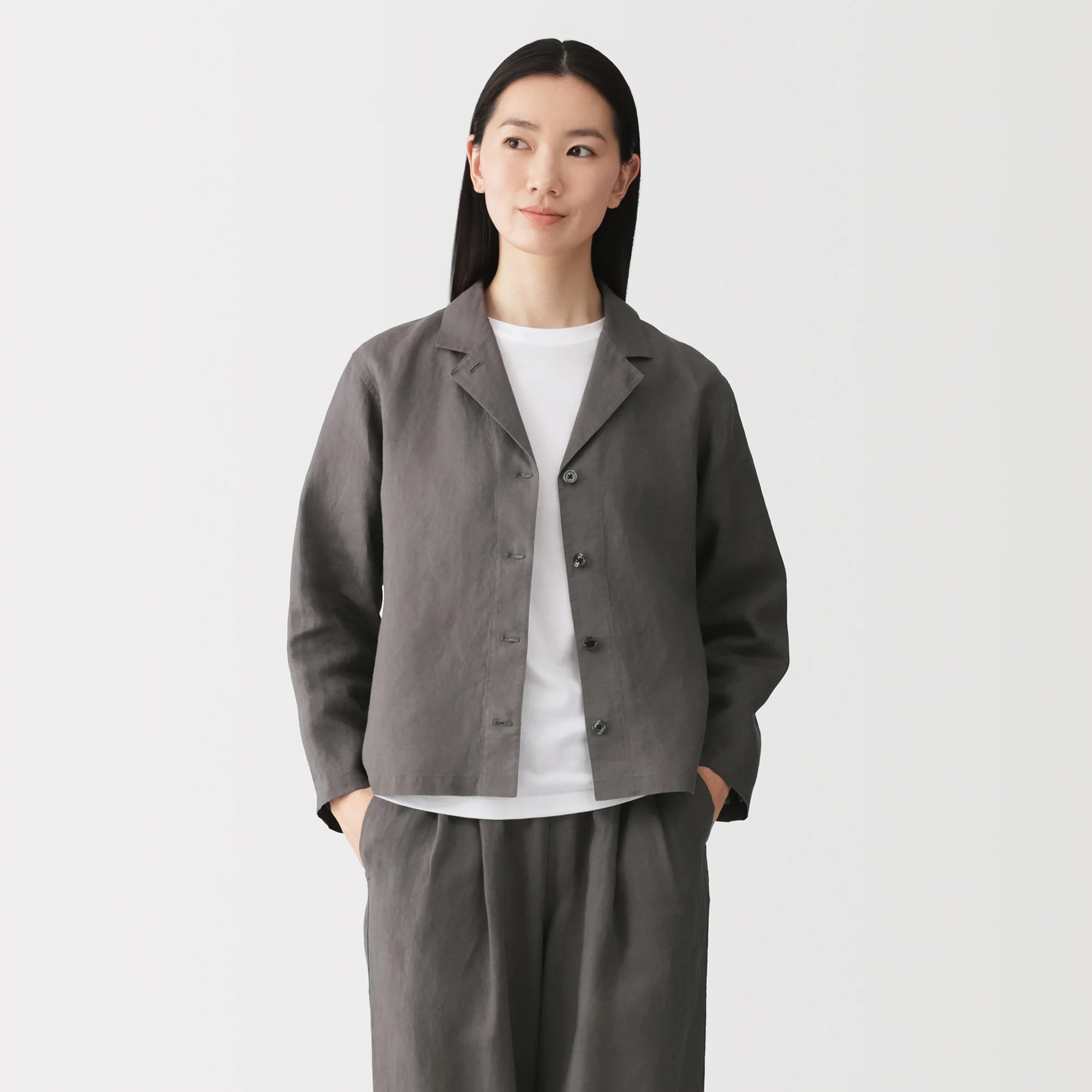 Linen Shirt Jacket - Image 10