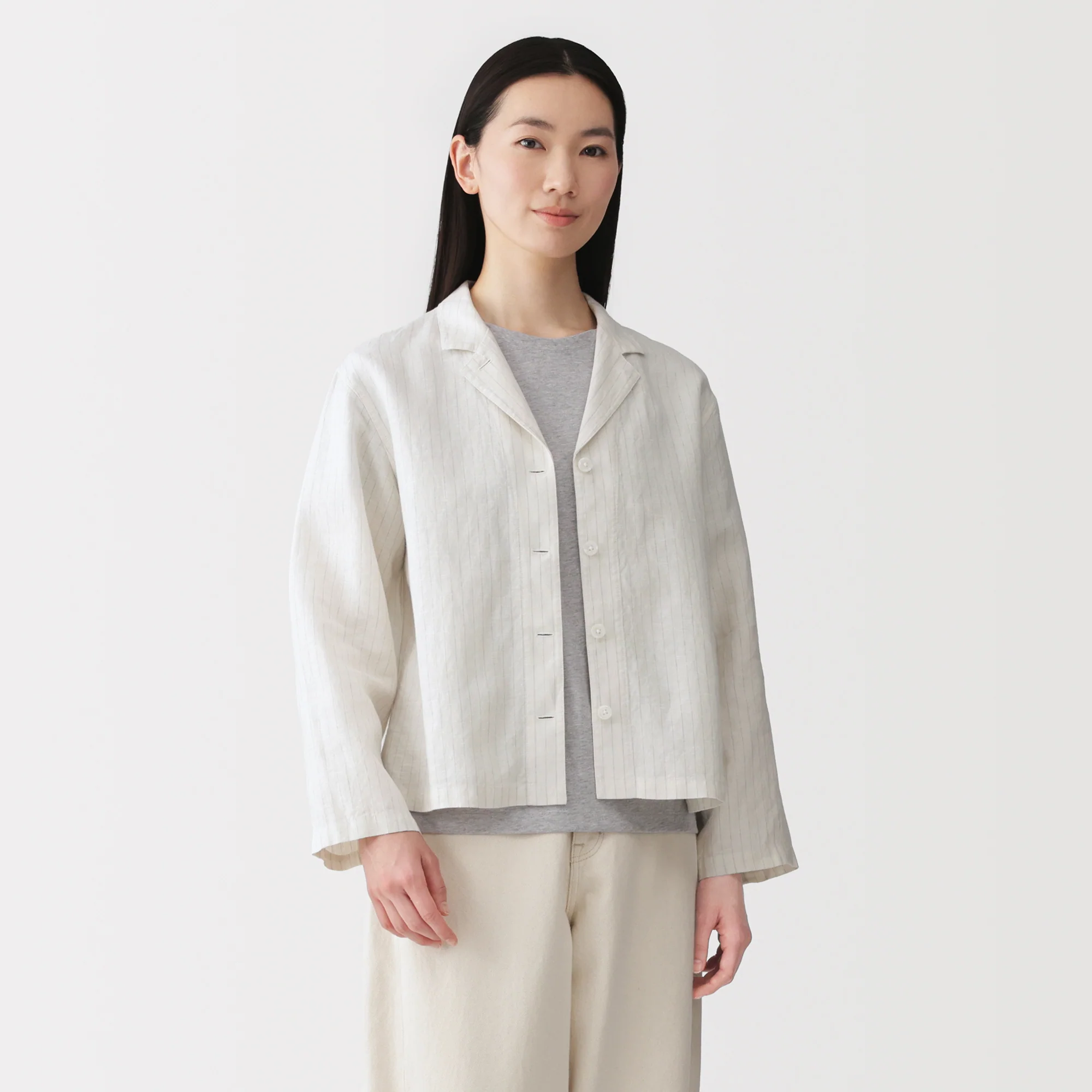Linen Shirt Jacket - Image 3