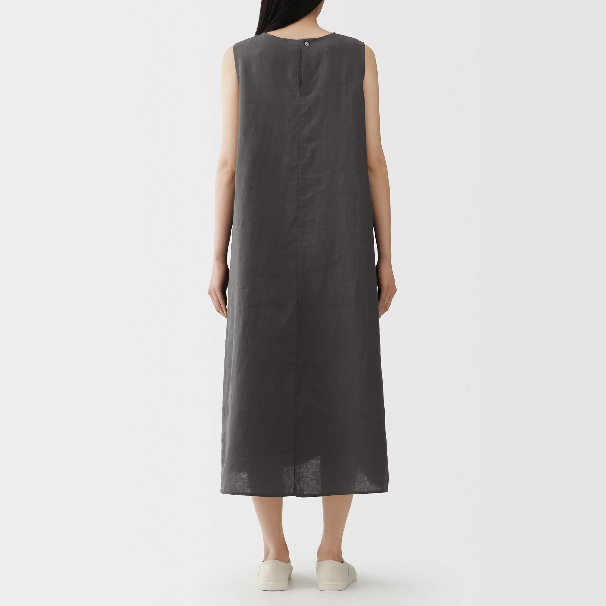 Linen Sleeveless Dress - Image 30