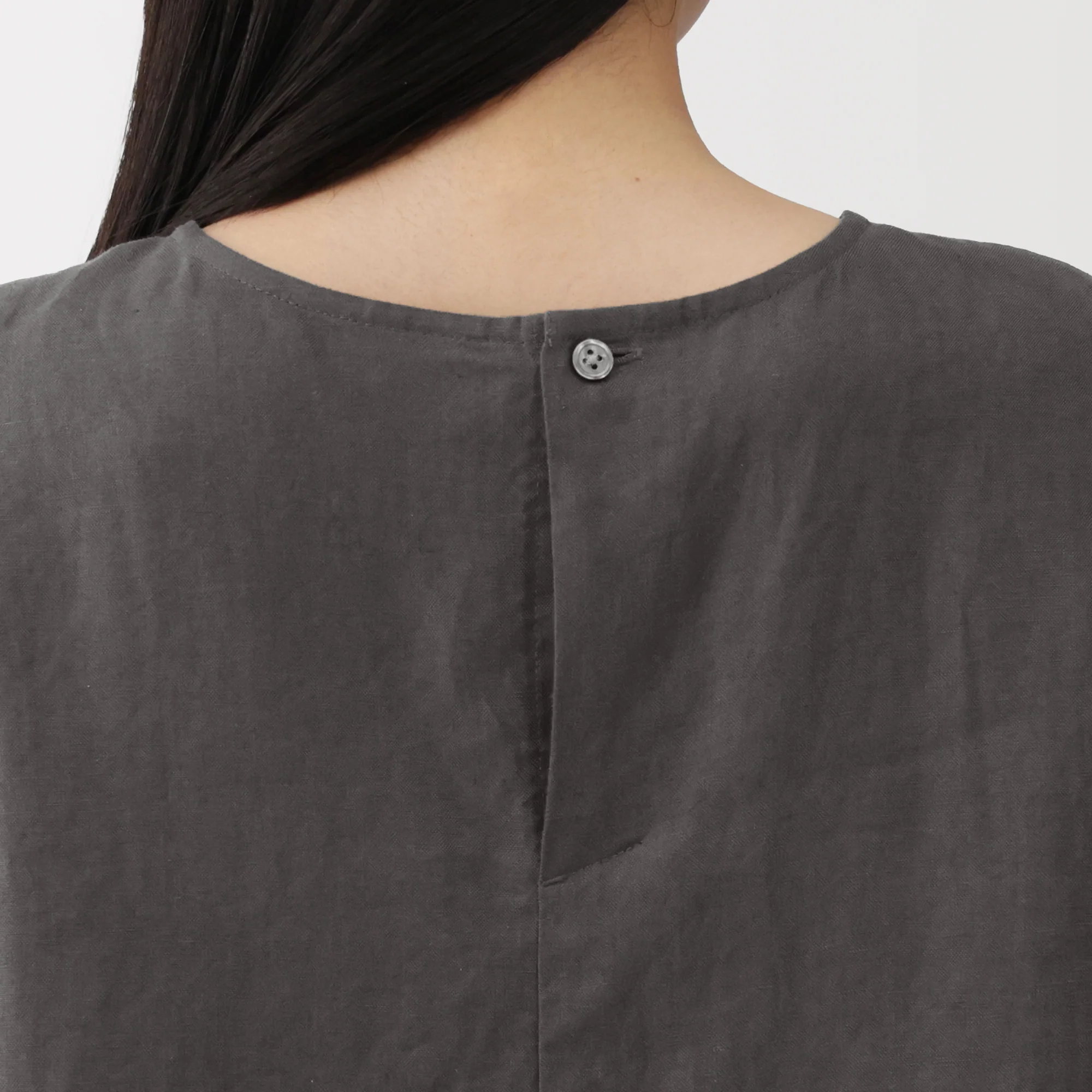 Linen Sleeveless Dress - Image 8
