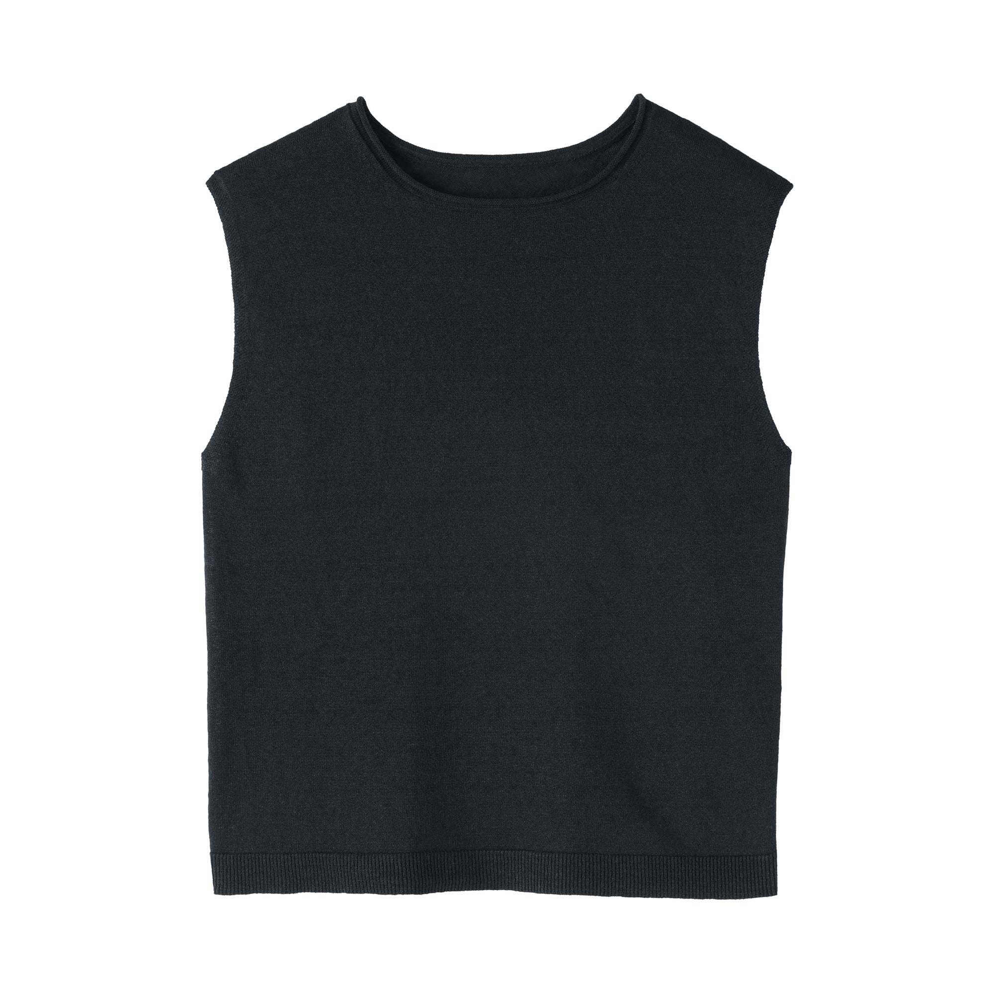 Linen Sleeveless Sweater - Image 10