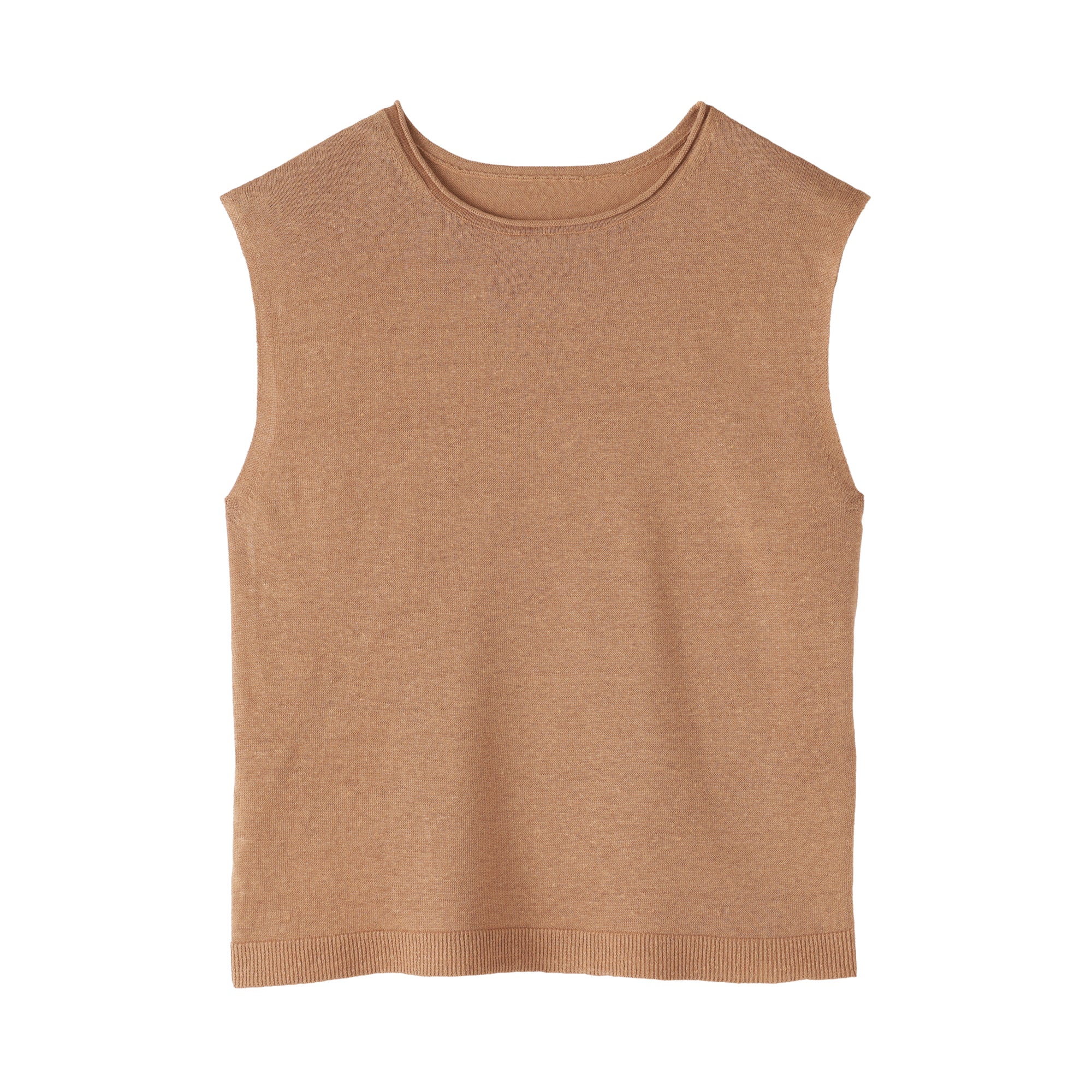 Linen Sleeveless Sweater - Image 2