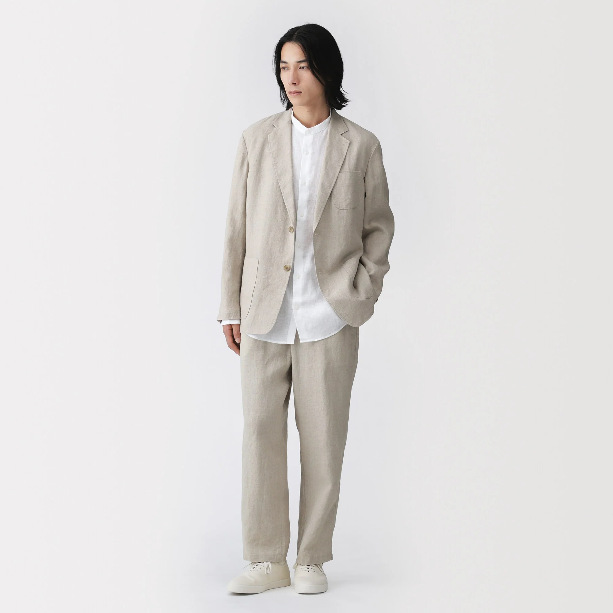 Linen Tapered Pants