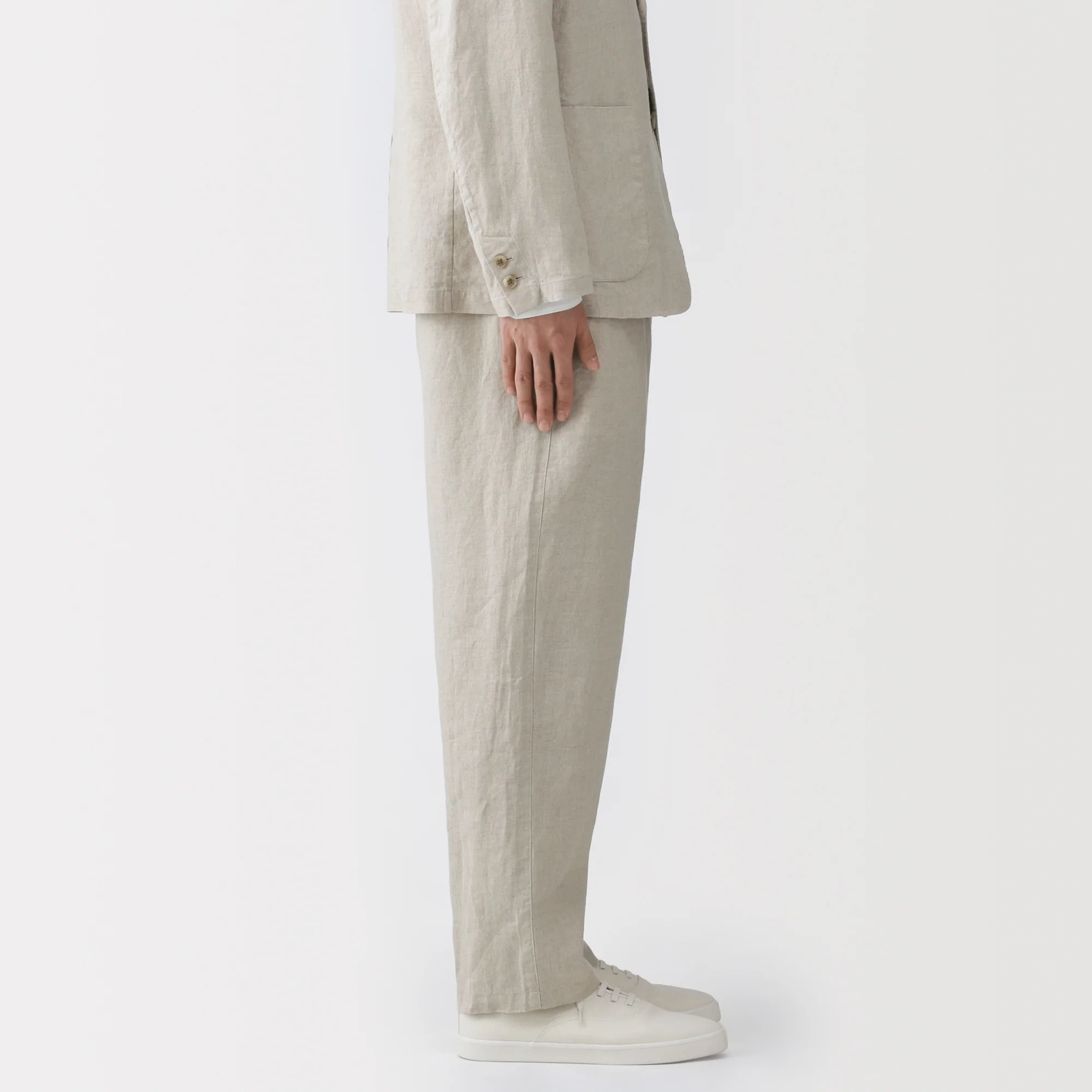 Linen Tapered Pants - Image 14