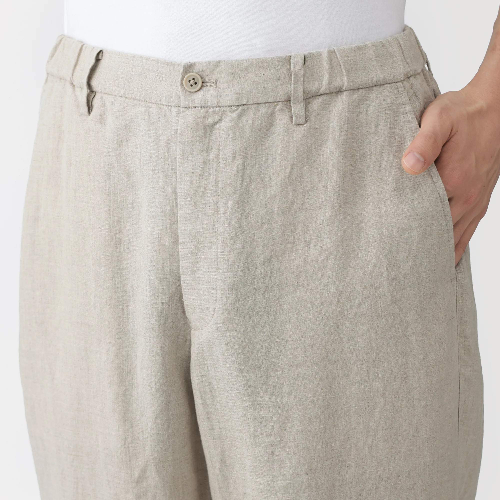 Linen Tapered Pants - Image 25