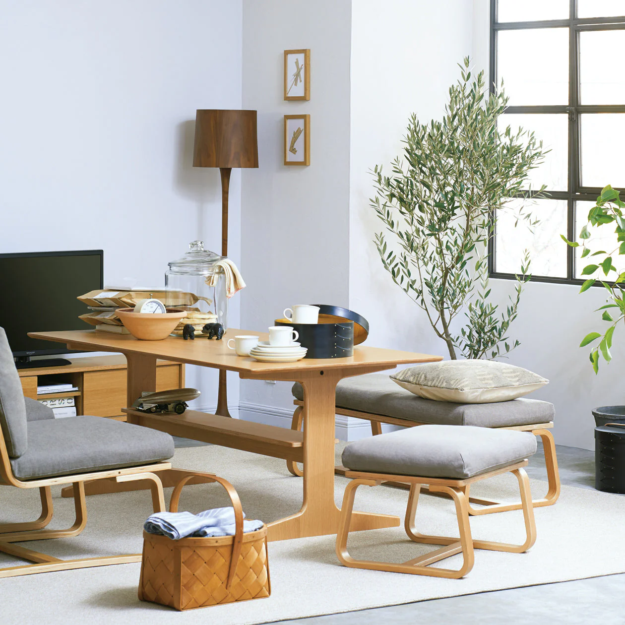 Living Dining Bench 1 - Oak (Cover Sold Separately) - Image 7