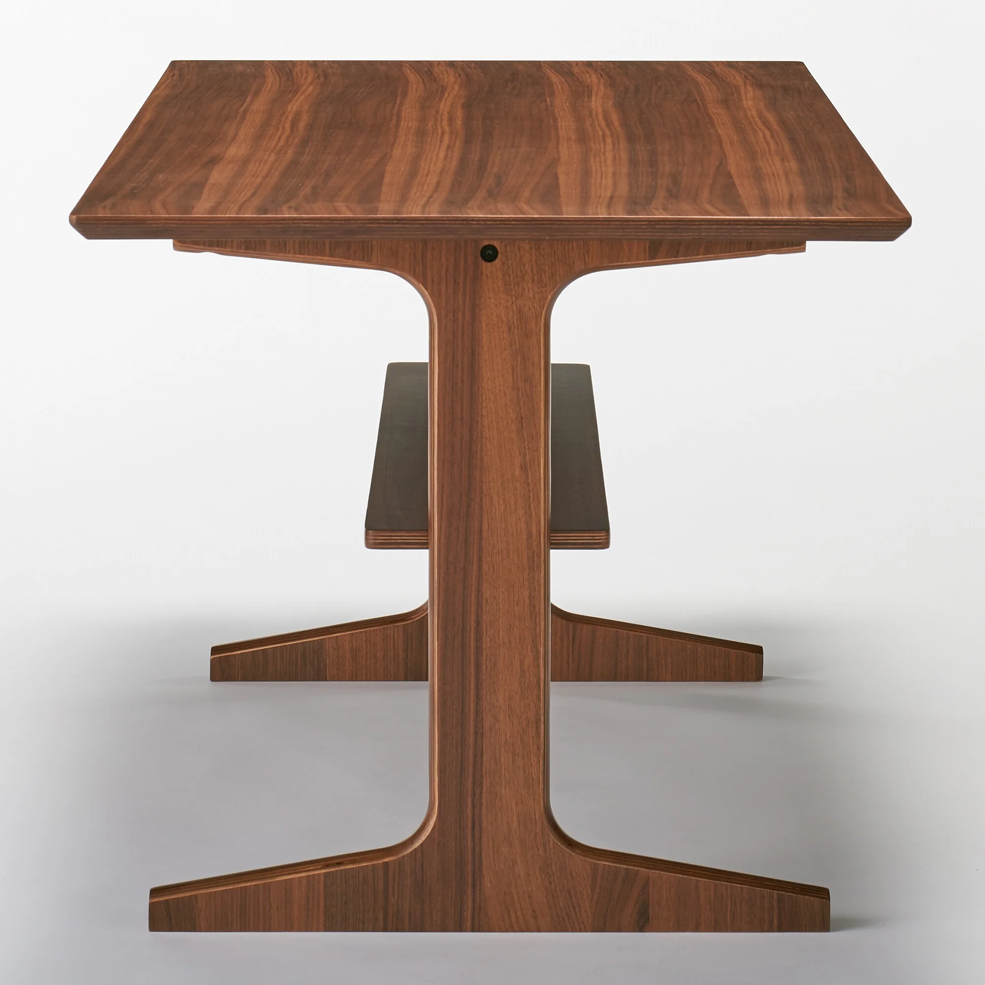 [HD] Living Dining Table 2 - Walnut - Image 4