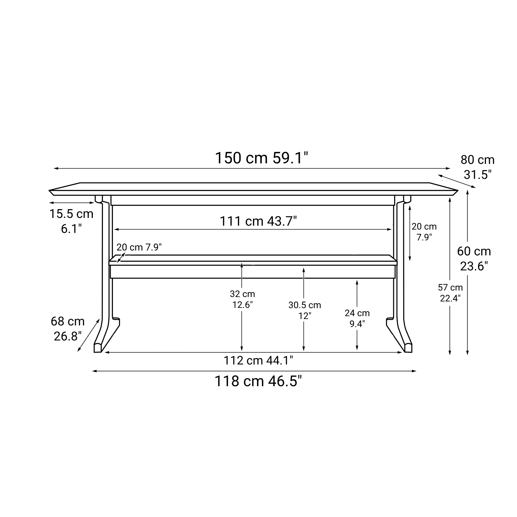 [HD] Living Dining Table 3 - Walnut - Image 5