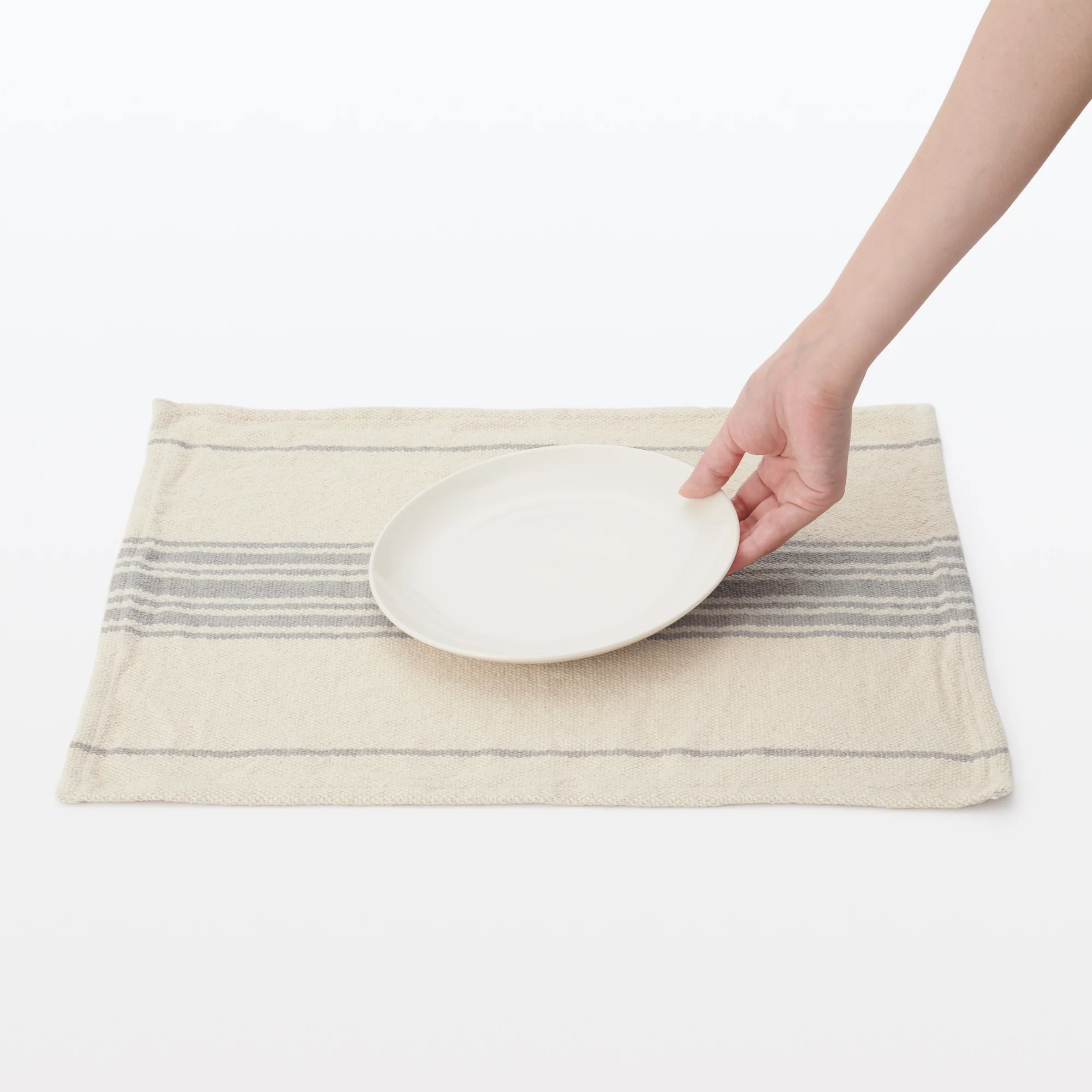 Low-Count Indian Cotton Placemat Center Striped - Image 3