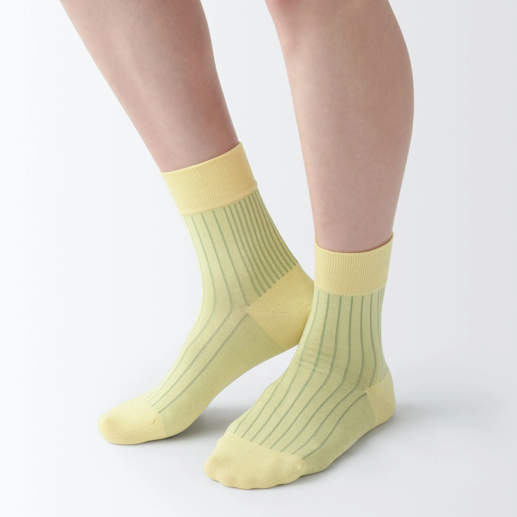 Lustrous Cotton Yarn Short Socks - Image 15