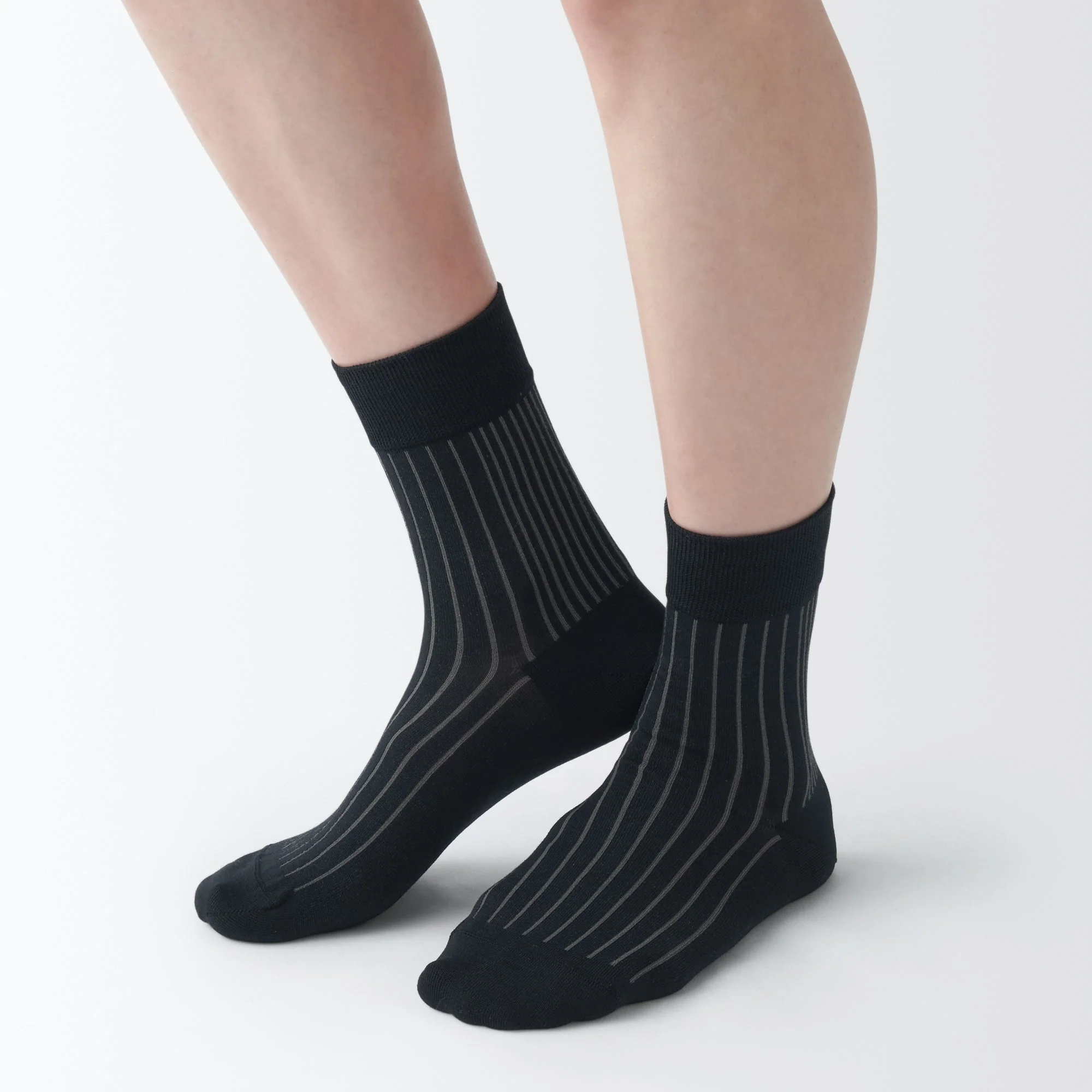 Lustrous Cotton Yarn Short Socks - Image 7