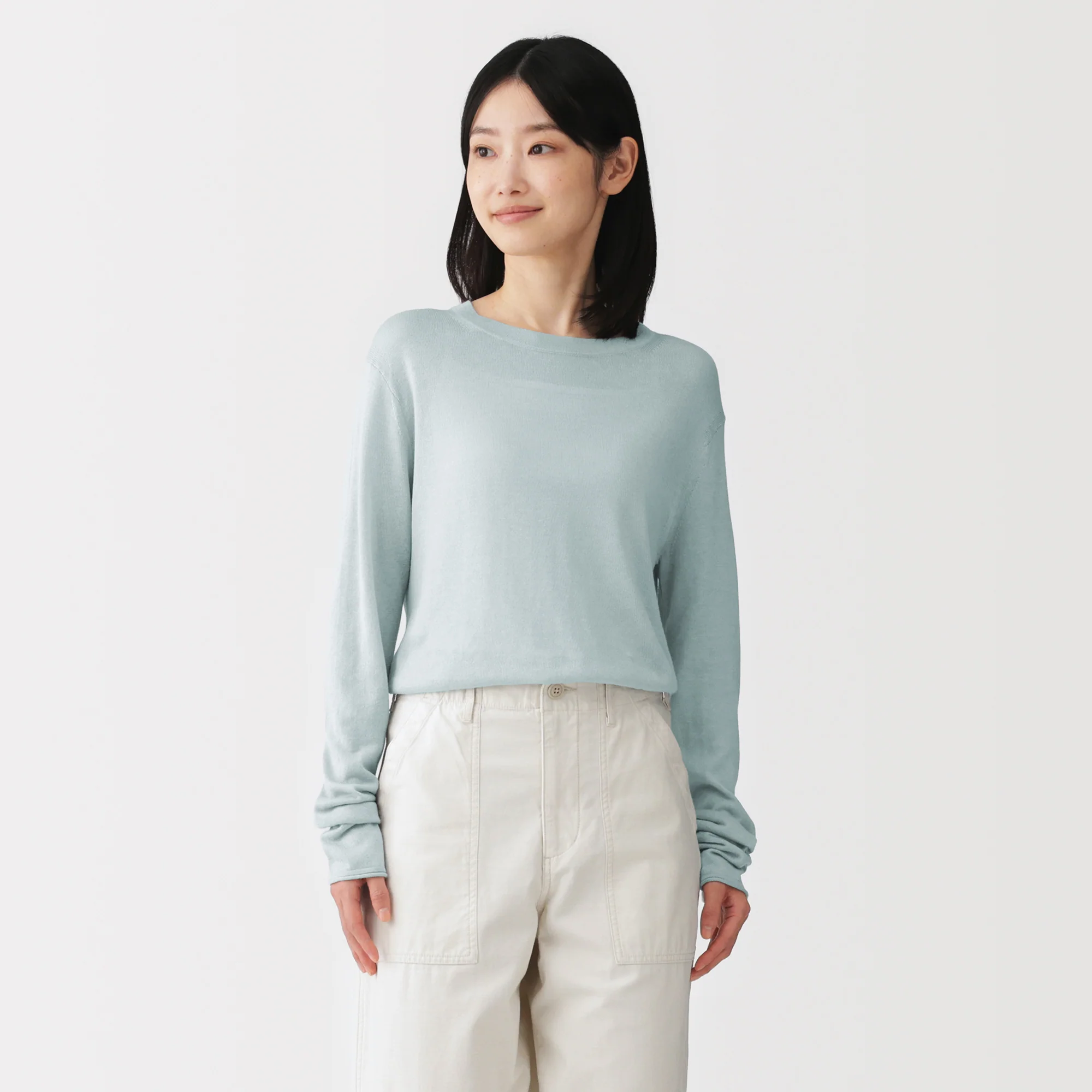 Lyocell Blend Crewneck Sweater - Image 27